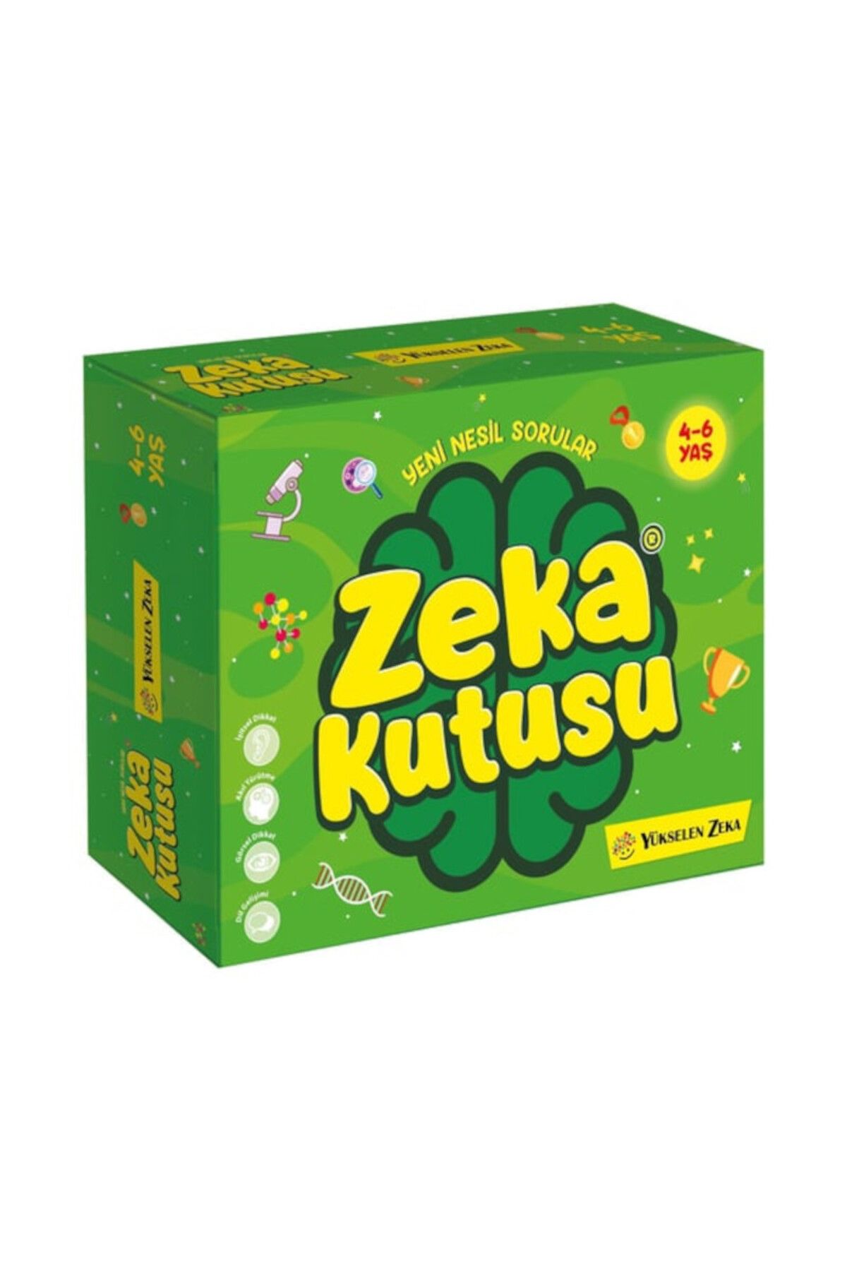 yükselen zeka Konuşmayı ve Dikkati Geliştiren Oyuncak  Zeka Kutusu - Yükselen Zeka - 4/6 Yaş