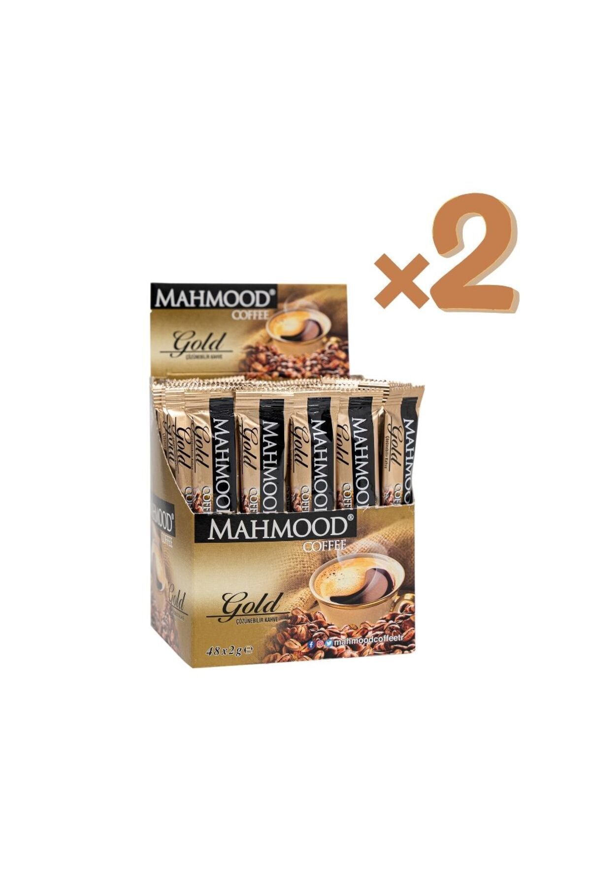 Mahmood Coffee Gold Hazır Granül Kahve 48 Adet X 2 gr (2Lİ SET)