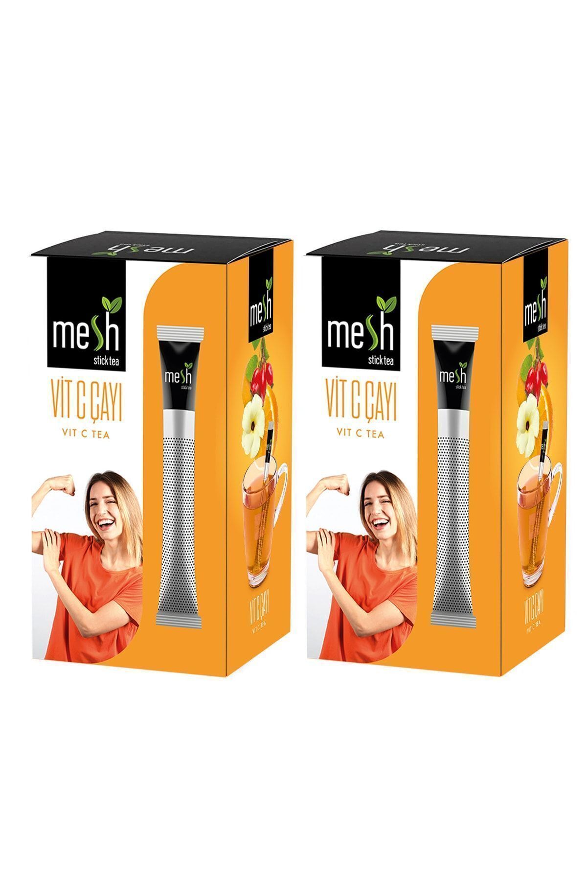 Mesh Stick 16'lı Vit C Bitki Çayı 2 Paket Birarada