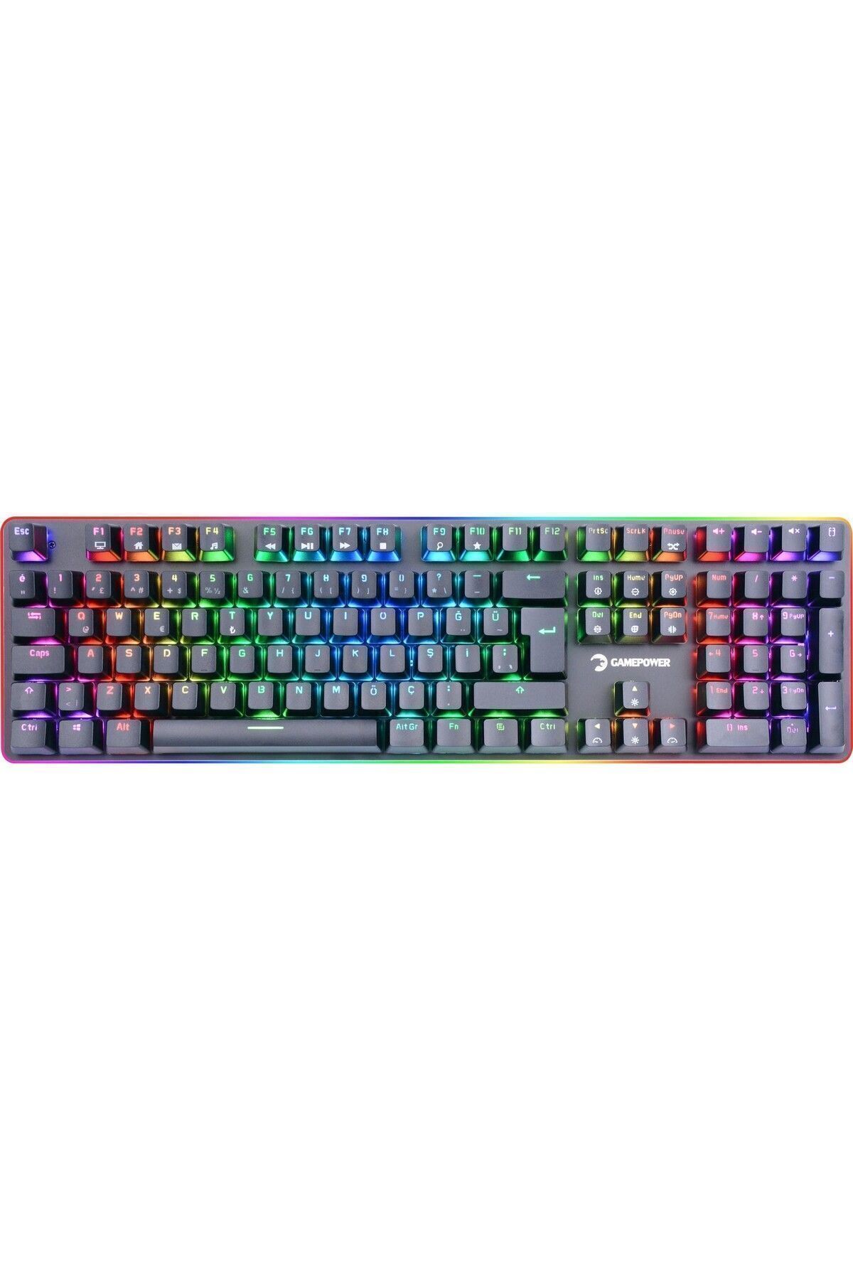 Gamepower Saber Full RGB Blue Switch Gaming Oyuncu Mekanik Klavye Q