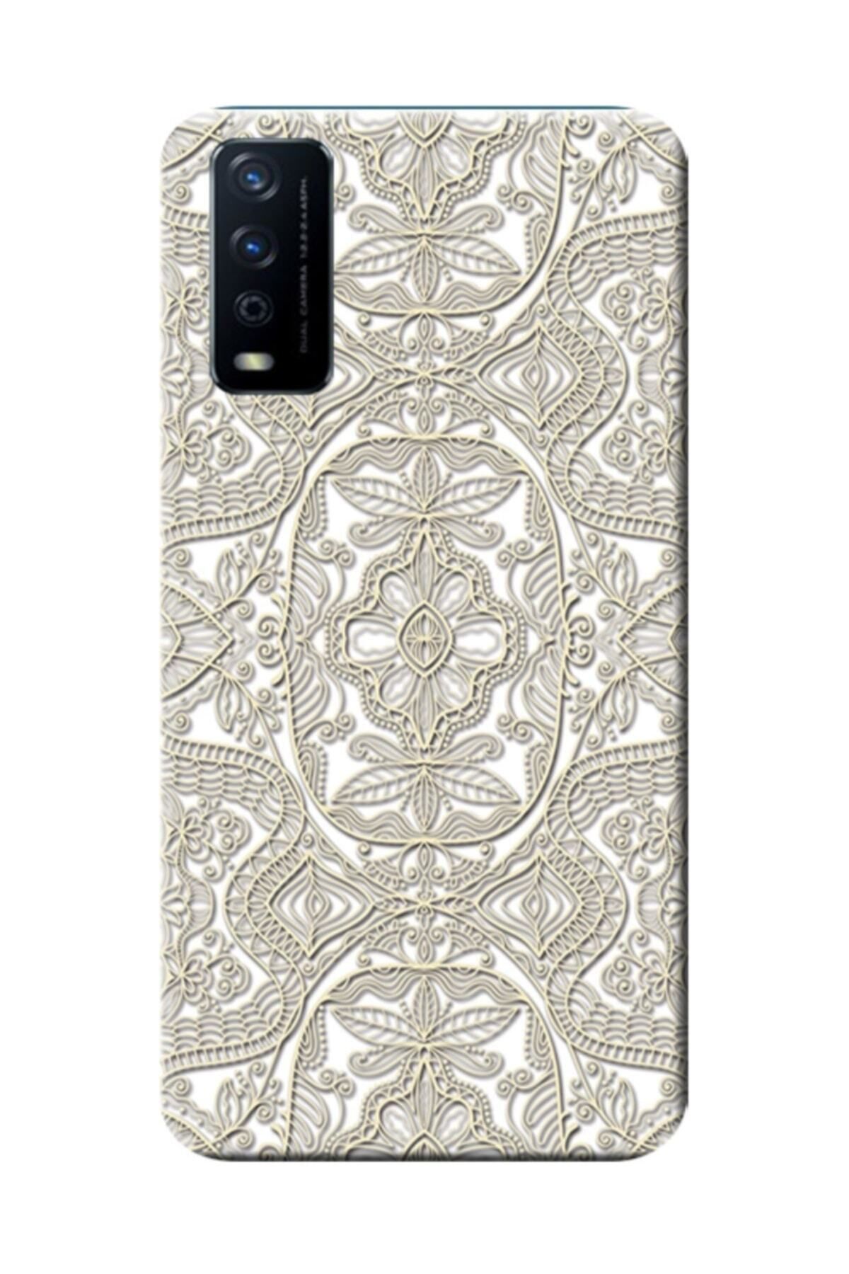 vivo Y11s (v2028) Uyumlu Kılıf Desen Baskılı Silikon Kapak Vektör Tasarım Stk:522