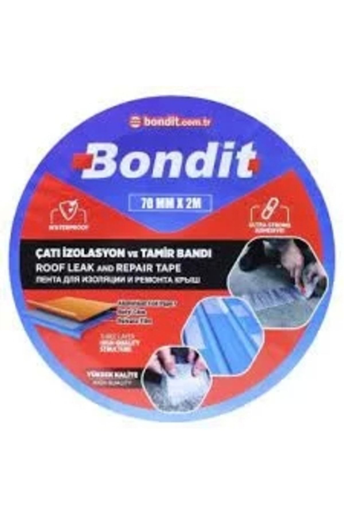 Bondit 50mm*2m Su Geçirmez Çatı Izolasyon Ve Tamir Bandı