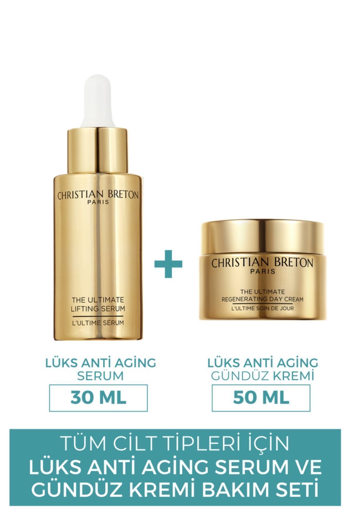 Christian Breton Cildi Kusursuzca Yenileyici, Besleyici Ve Nemlendirici Gündüz Kremi 50 Ml + Anti Aging Serum 30 Ml