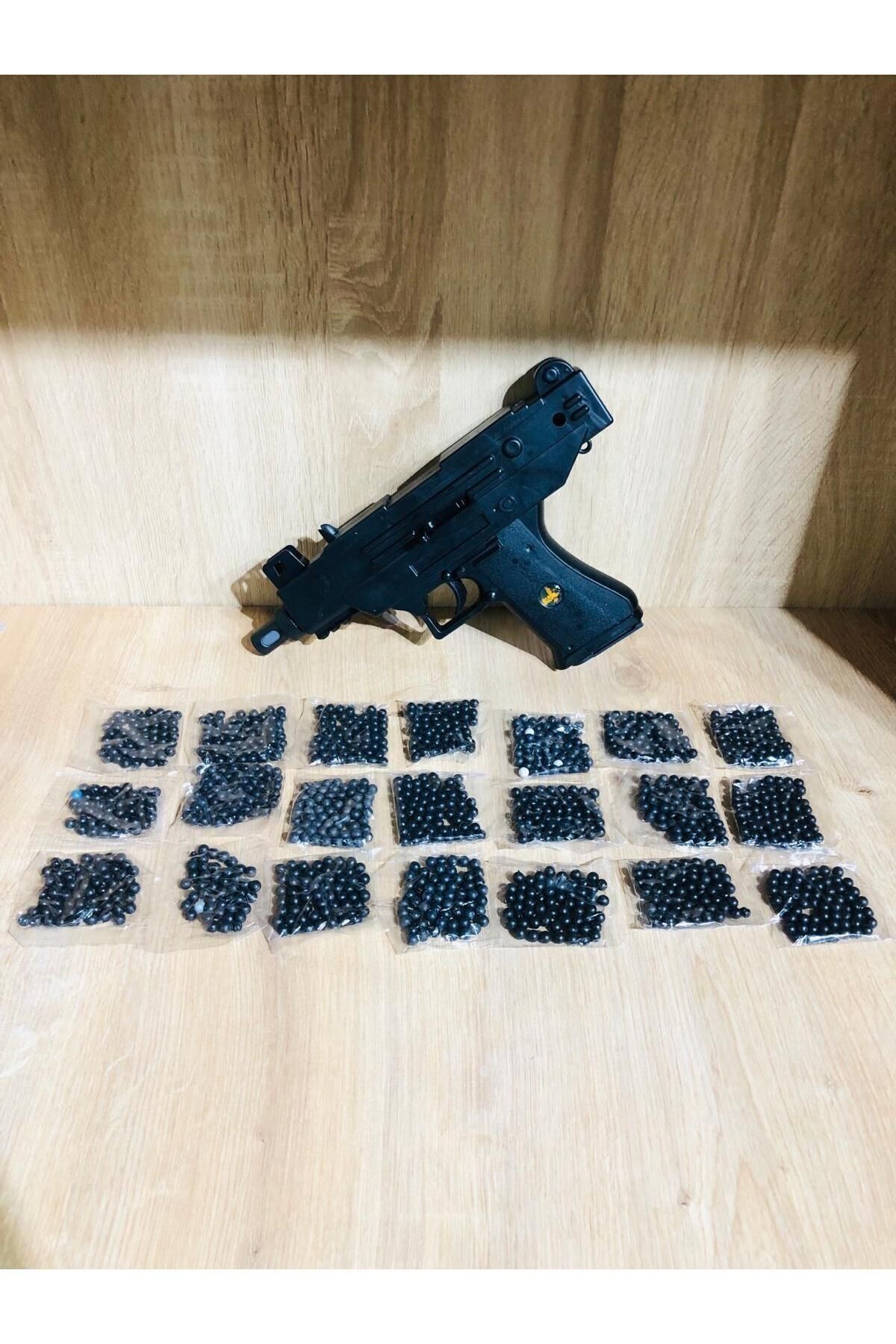 TRUST STORE Boncuklu Uzi Bocuklu Tabanca + 21 Paket Mermi