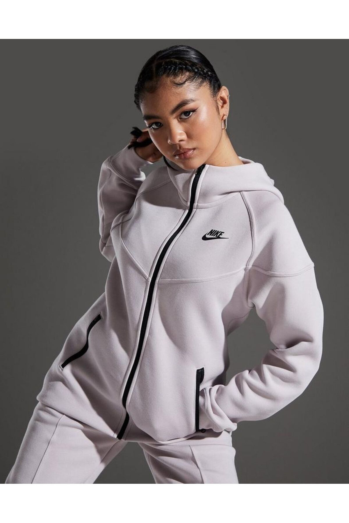 Nike Sportswear Tech Fleece Windrunner SS24 Full-Zip Hoodie Kadın Sweatshirt NDD SPORT