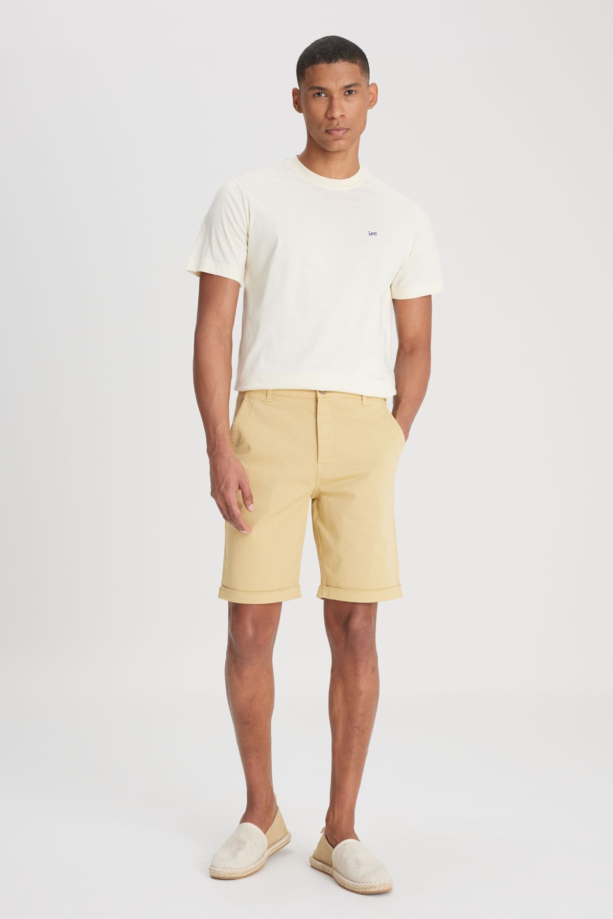 Lee Regular Fit Normal Kesim Normal Bel Camel Şort