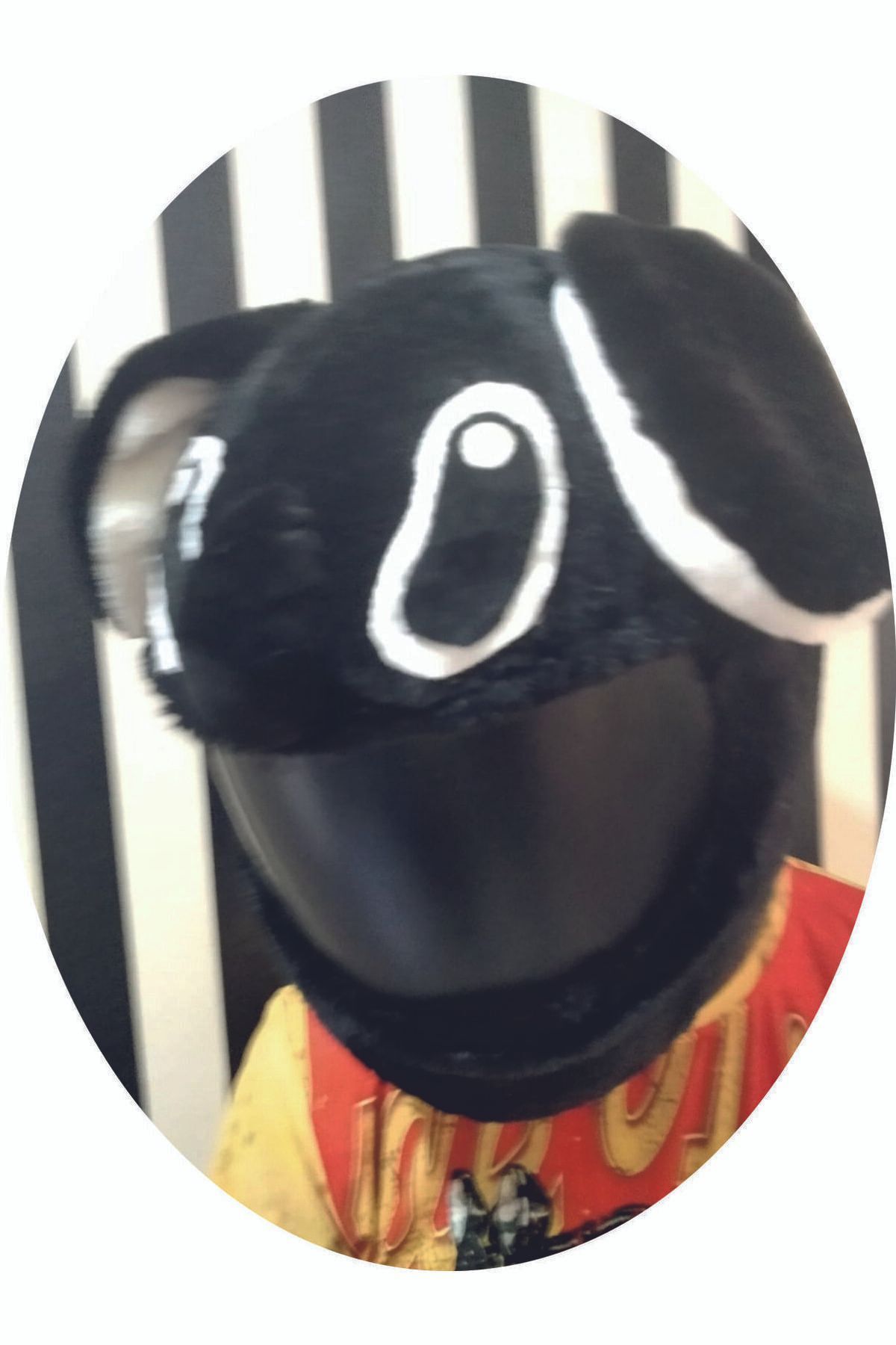kaskmania Kask Kılıfı Peluş Siyah Stıtch