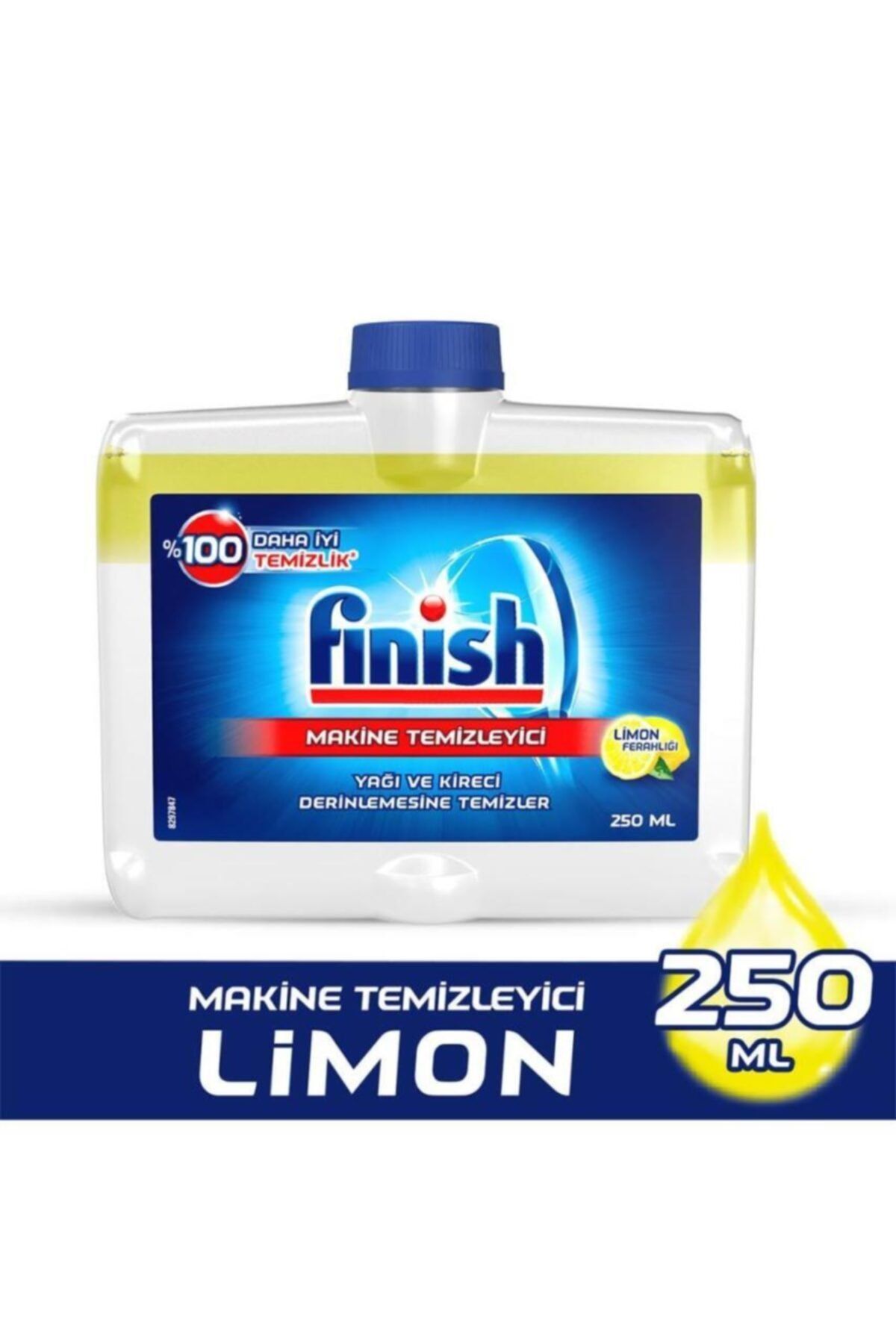 Finish Bulaşık Makine Temizleyici Sıvı 250 Ml Limon