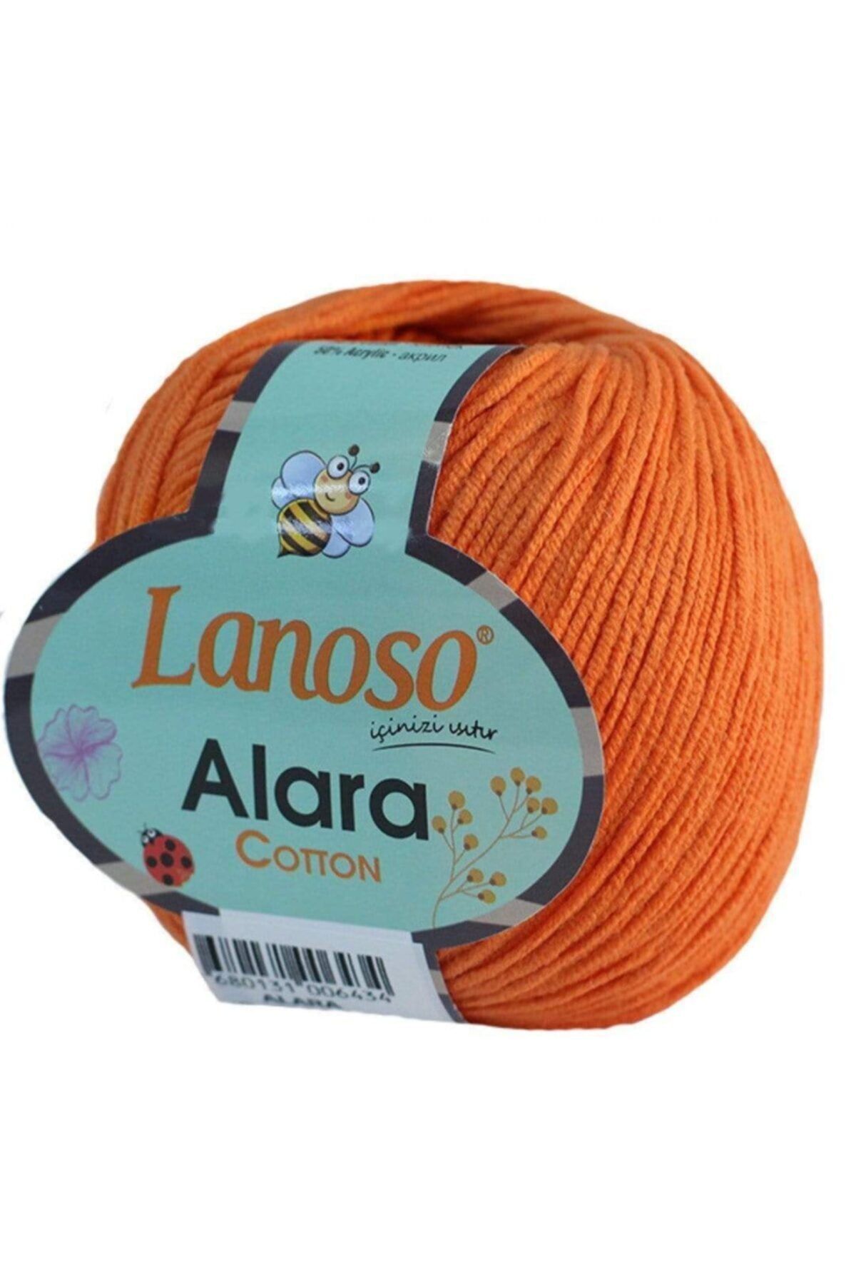 Lanoso Alara El Örgü İpi Renk Kodu:934-turuncu