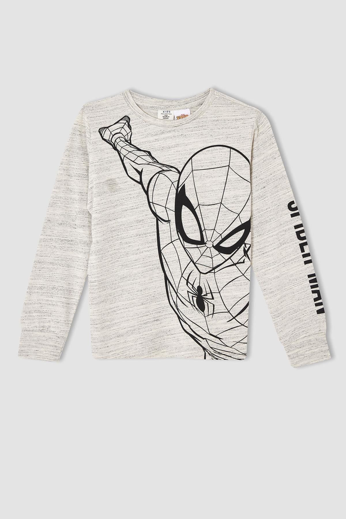 Defacto Erkek Çocuk Spider Man Lisanslı Uzun Kollu Tişört