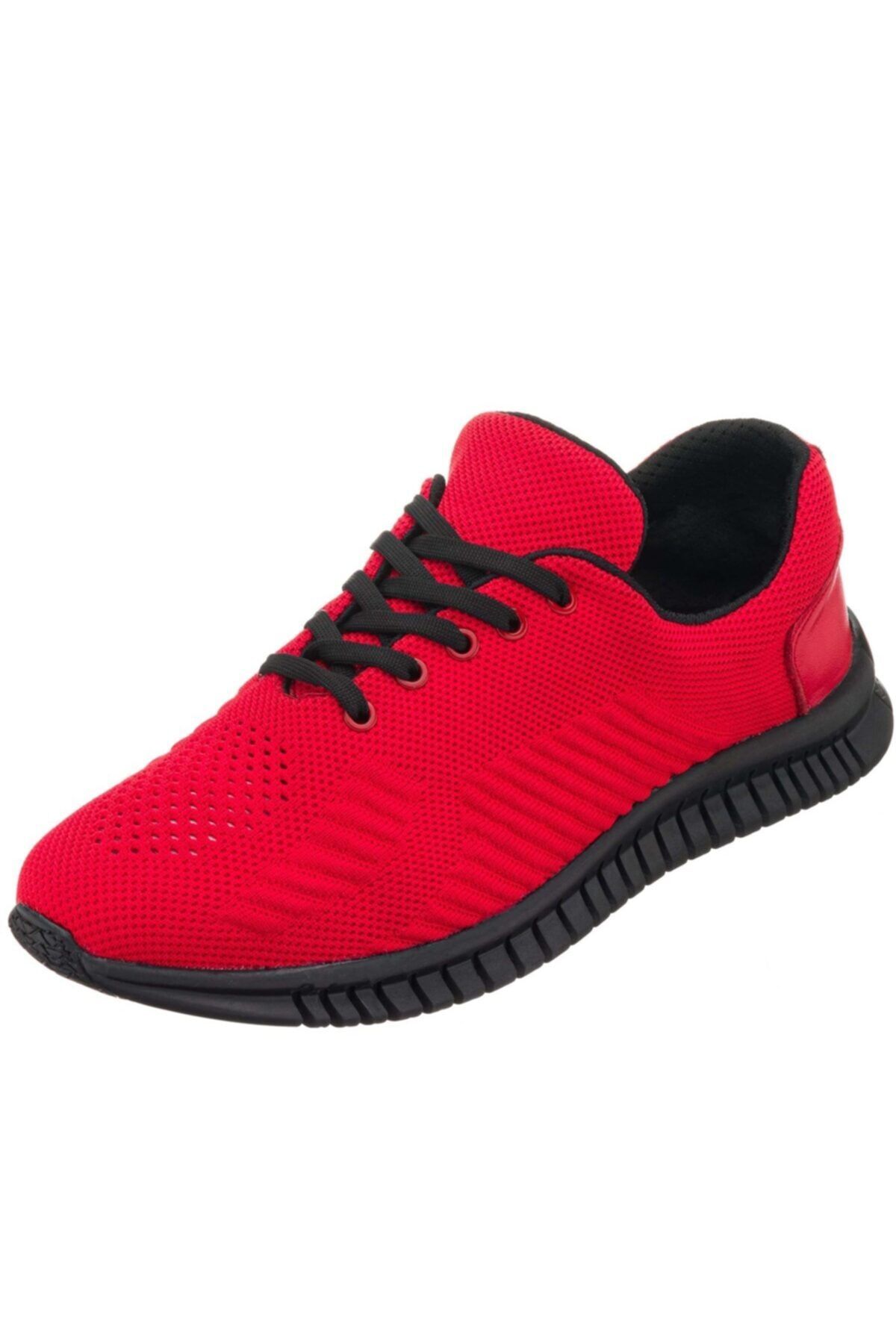 İriadam Kırmızı Kauçuk Taban Büyük Numara Erkek Spor Ayakkabı