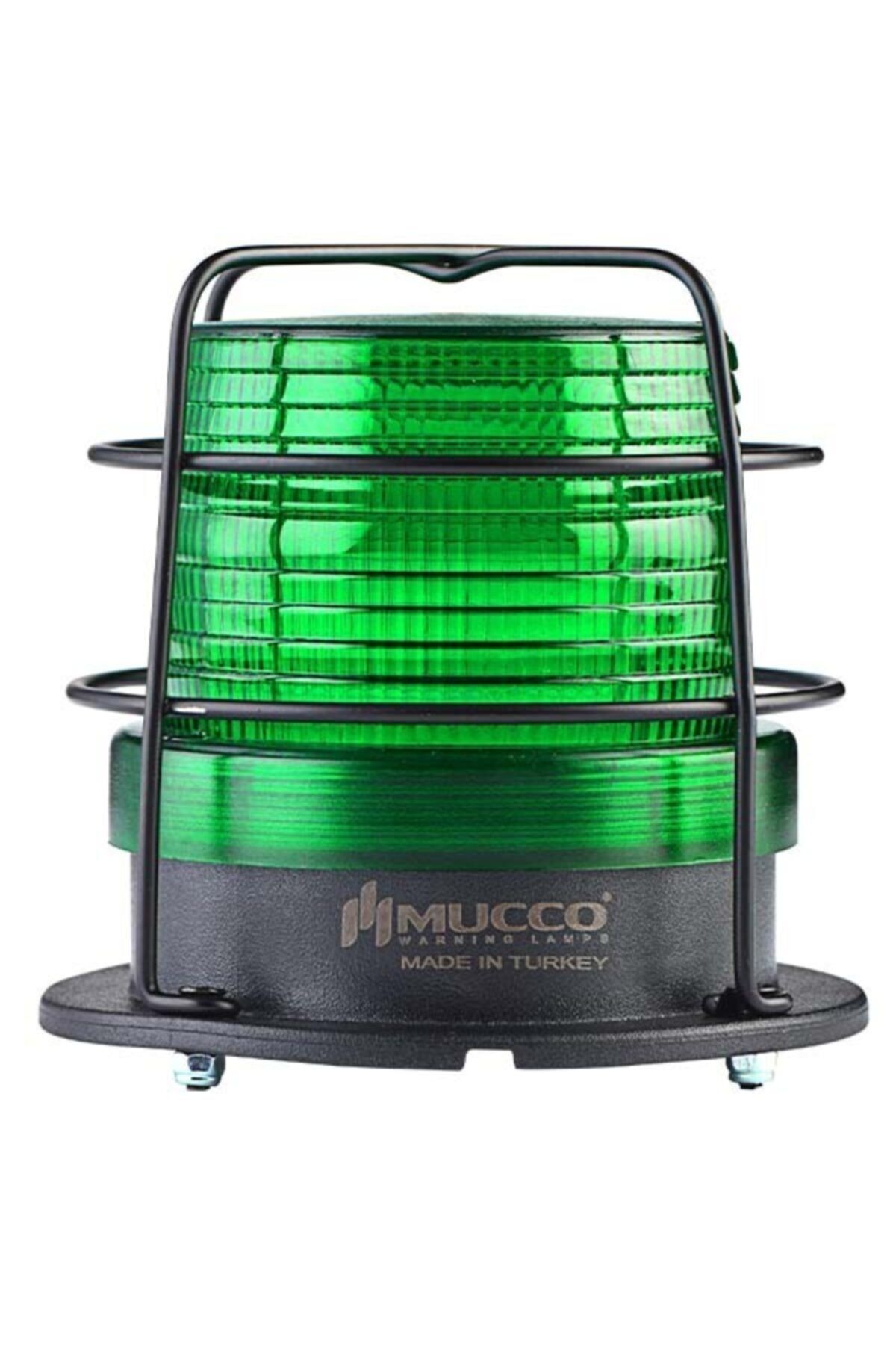 MUCCO 90 Çap 5 Işık Modu Power Ledli 12-24v Ac/dc Kafesli Yeşil Tepe Lambası