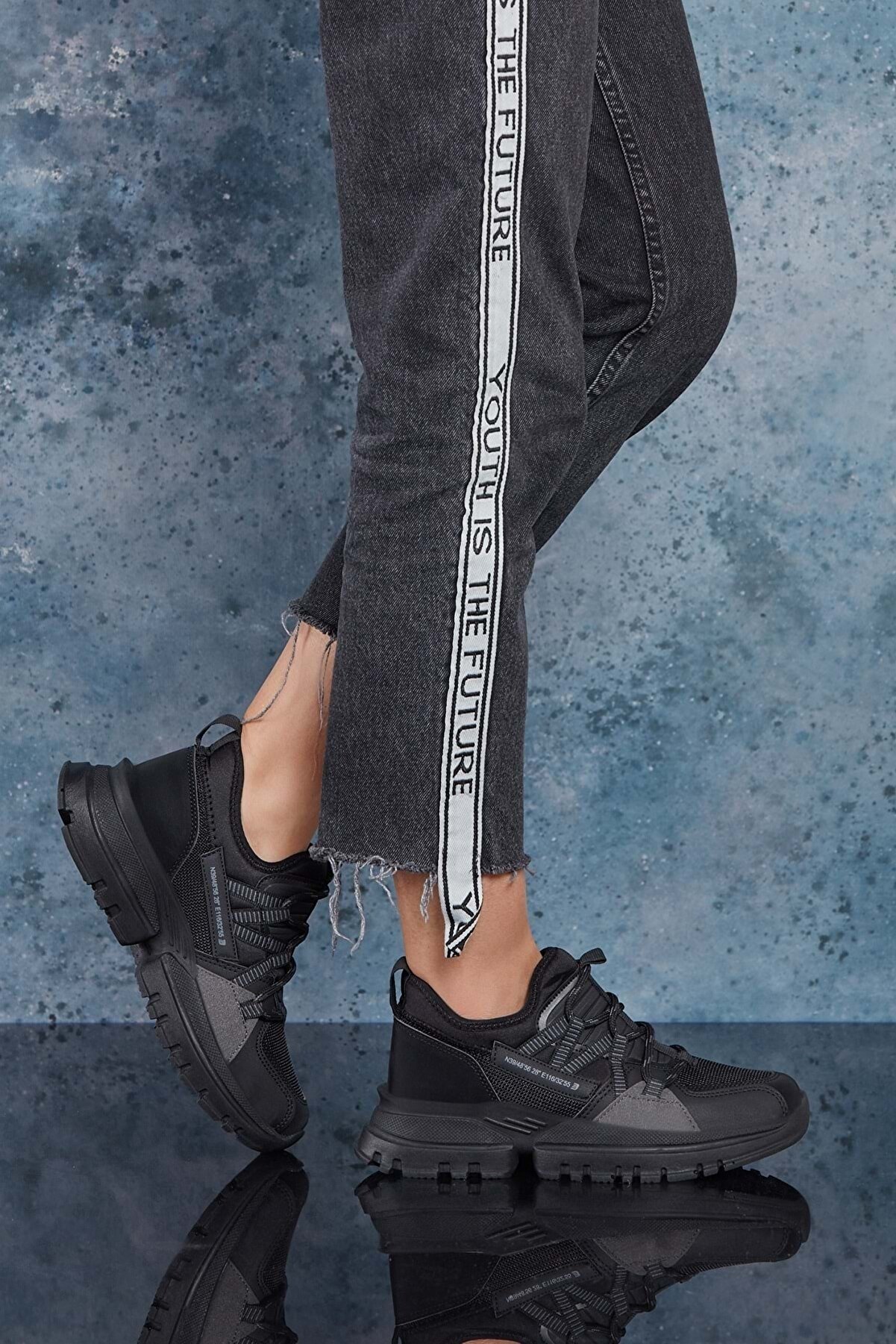 Dark Seer Full Siyah Kadın Sneaker