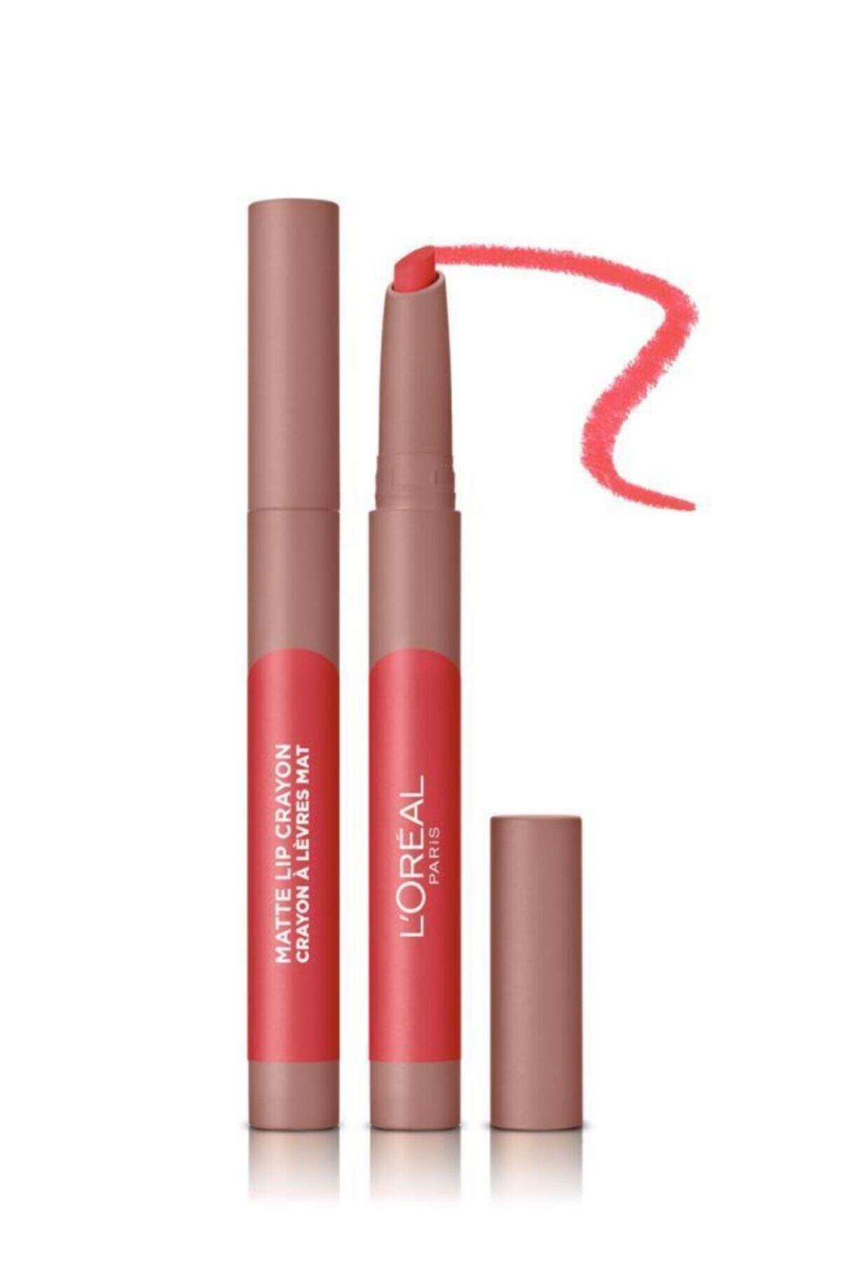 Infaillible Matte Lip Crayon Kalem Mat Ruj - 108 Hot Apricot_0