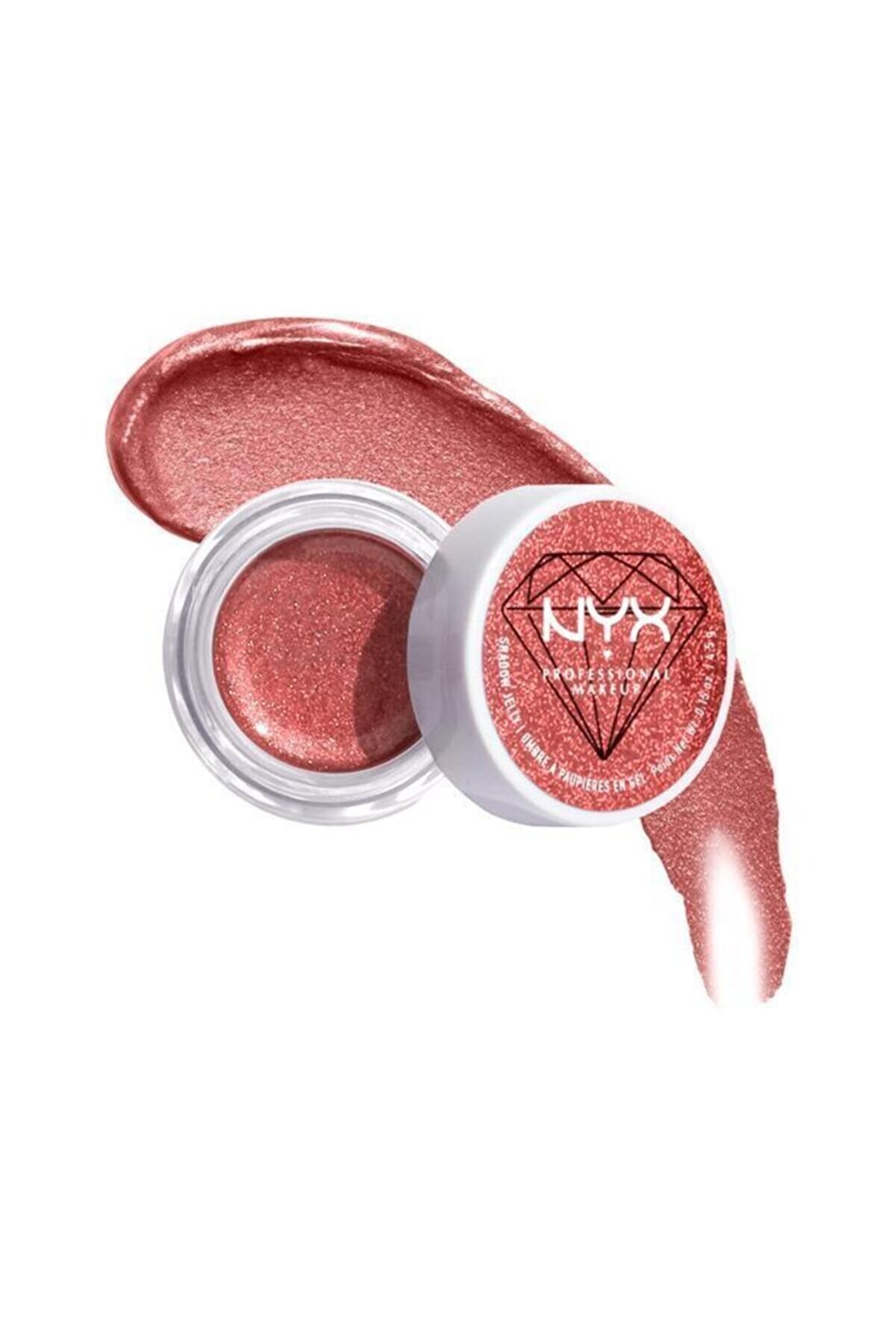 NYX Professional Makeup Diamond & Ice, Please! Jelly Shadow Işıltılı Far - Strike A Rose