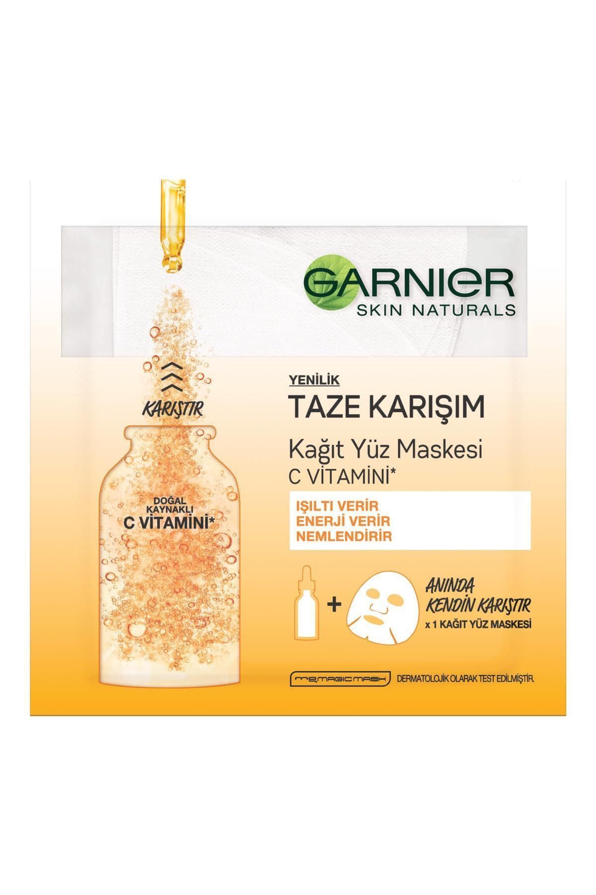 Garnier Marka: Taze Karışım C Vitamini Kağıt Yüz Maskesi Kategori: Yüz Maskesi
