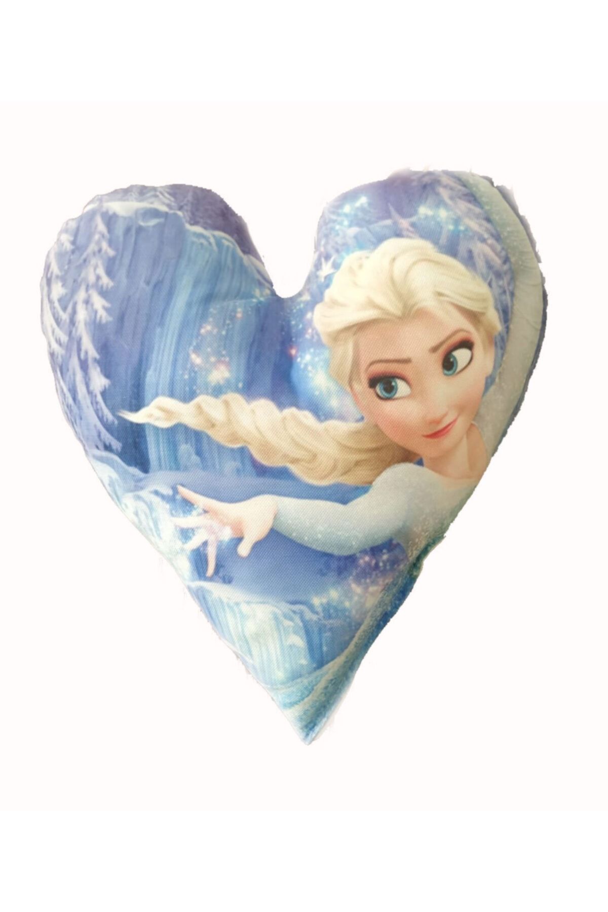 Alkan Homes Elsa Frozen Figürlü Kalpli Yastık