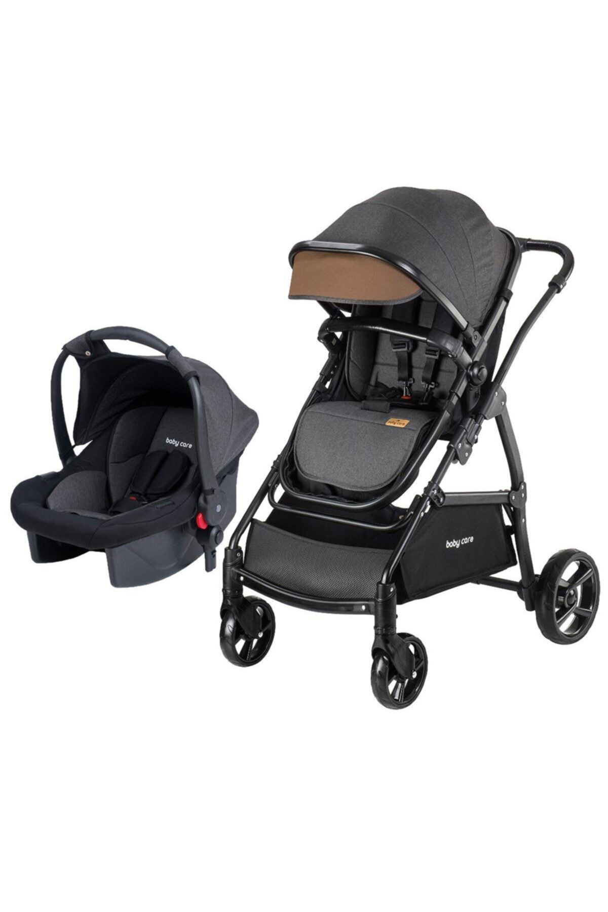 Baby Care Bc-310 Safari Travel Sistem Bebek Arabası Siyah