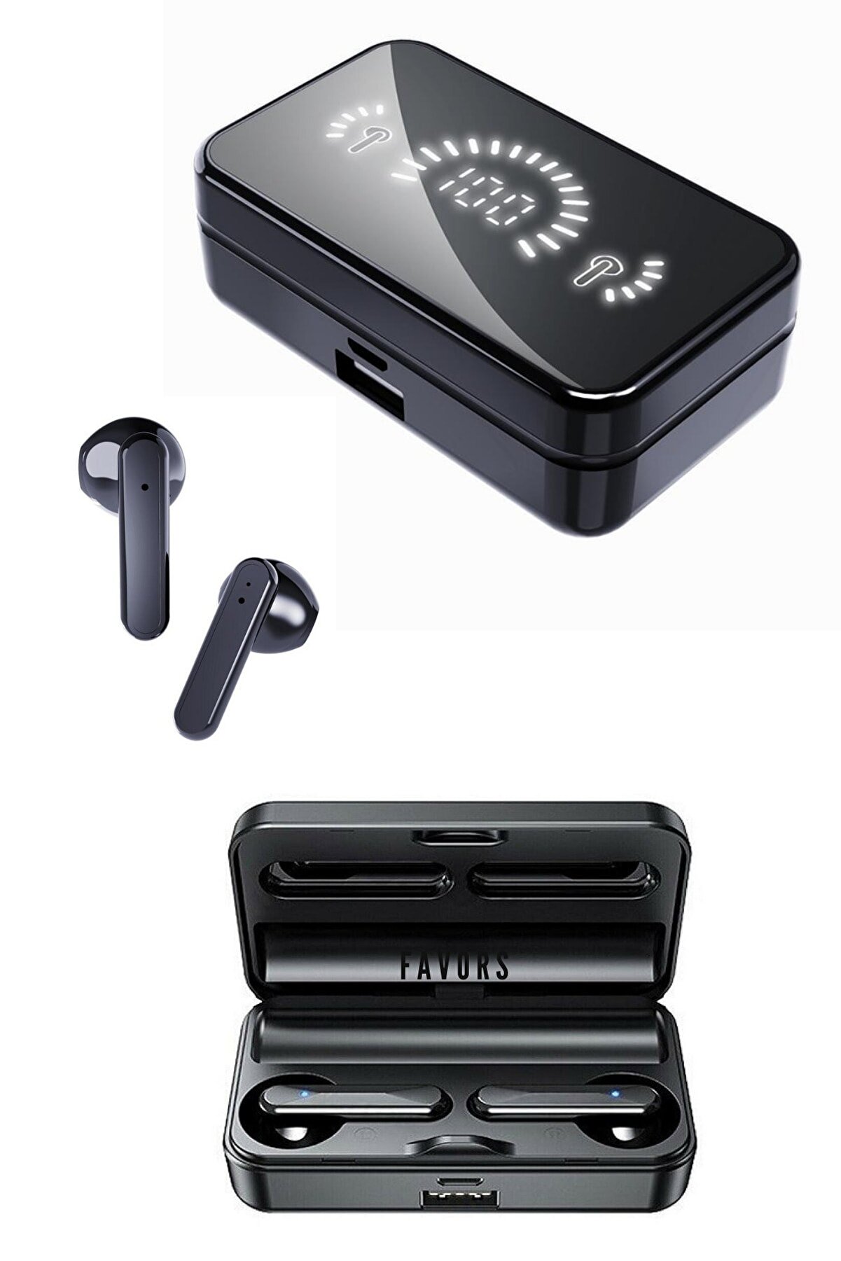 Favors Apple Iphone 11 Uyumlu Bluetooth Kulaklık Airdots A30s Led Göstergeli