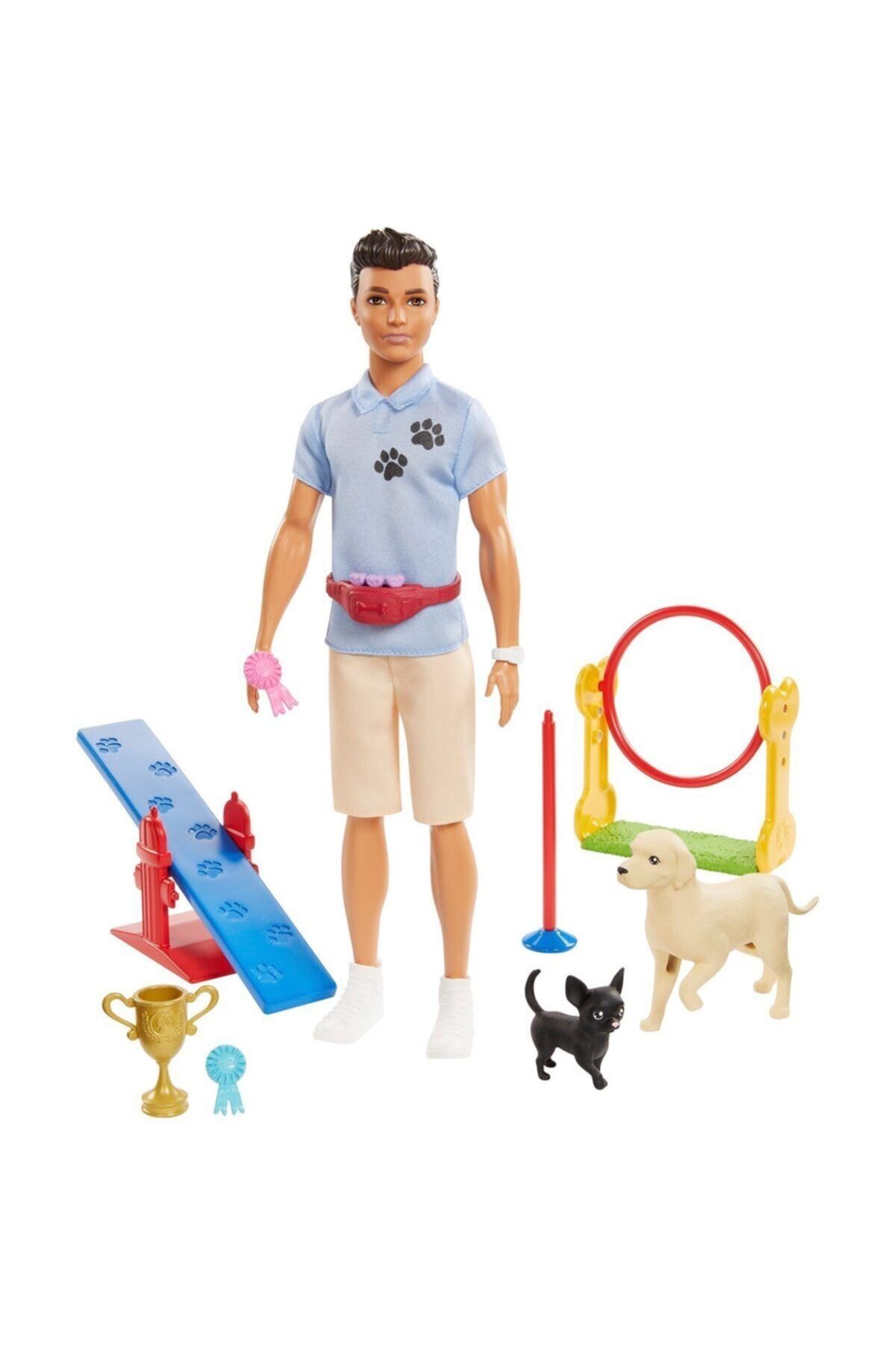 Barbie Ken Ve Meslekleri Oyun Setleri Gjm32 - Vahşi Doğa Veterineri