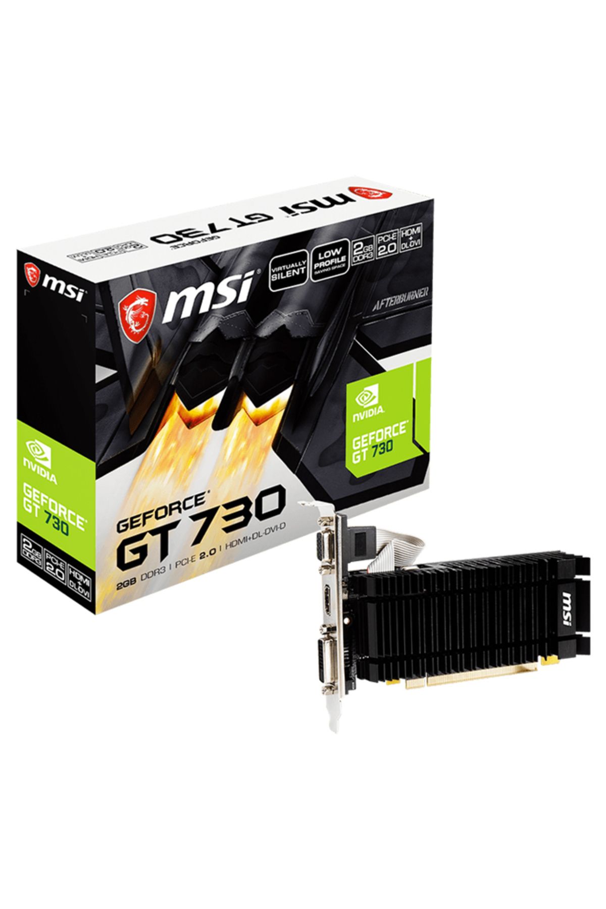MSI Nvıdıa Geforce Gt 730 N730k-2gd3h/lpv1 2 Gb Ddr3 64 Bit Ekran Kartı