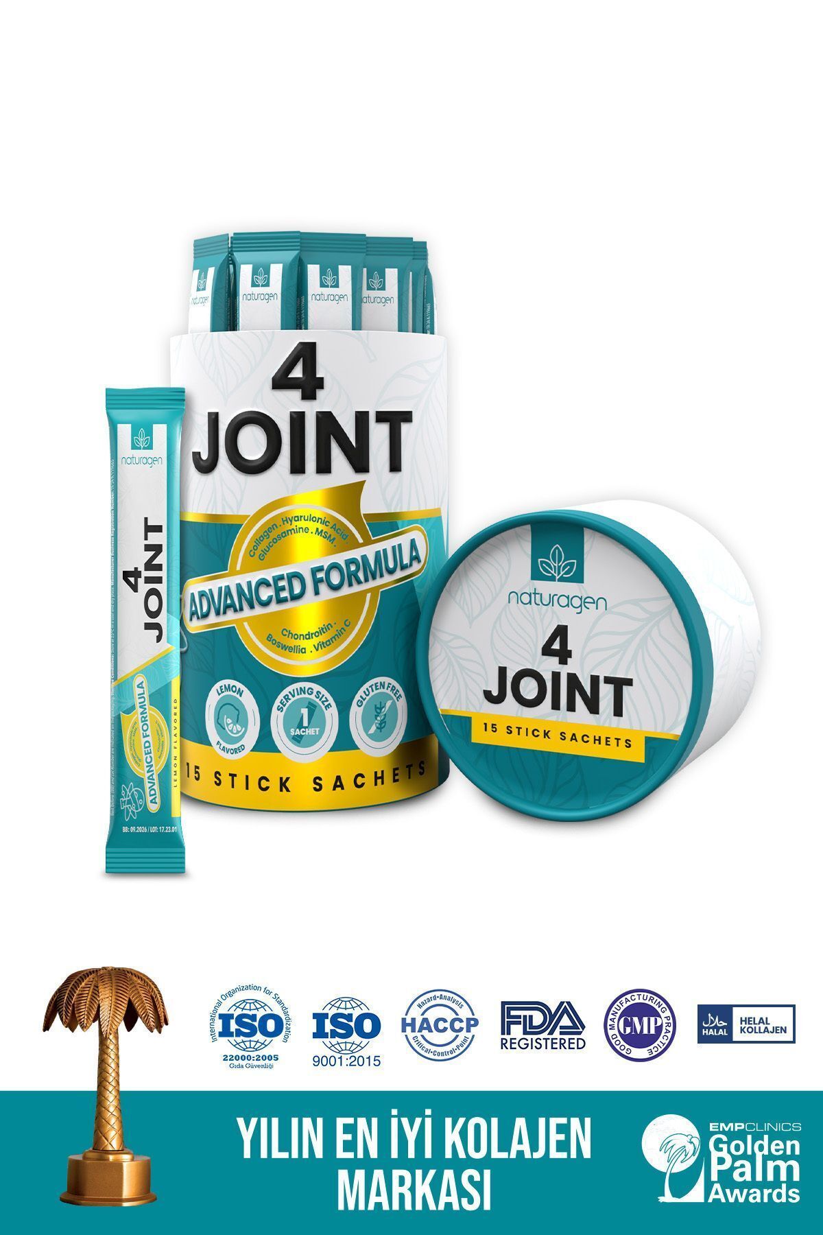 Naturagen 4 Joınt Tip 1, Tip 2, Tip 3 Kolajen, 15'li Saşe