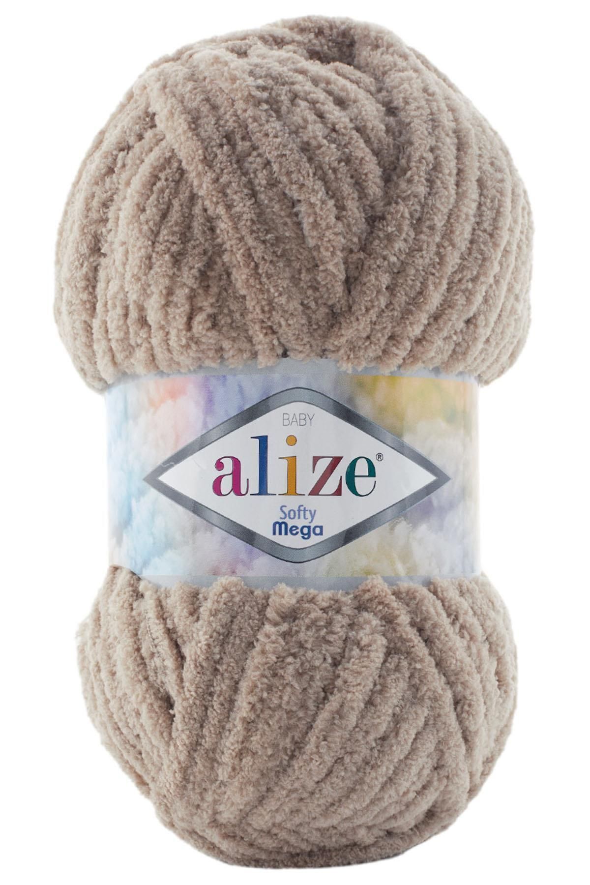 Alize Softy Mega (Kalın) 530 Bej El Örgü İpi