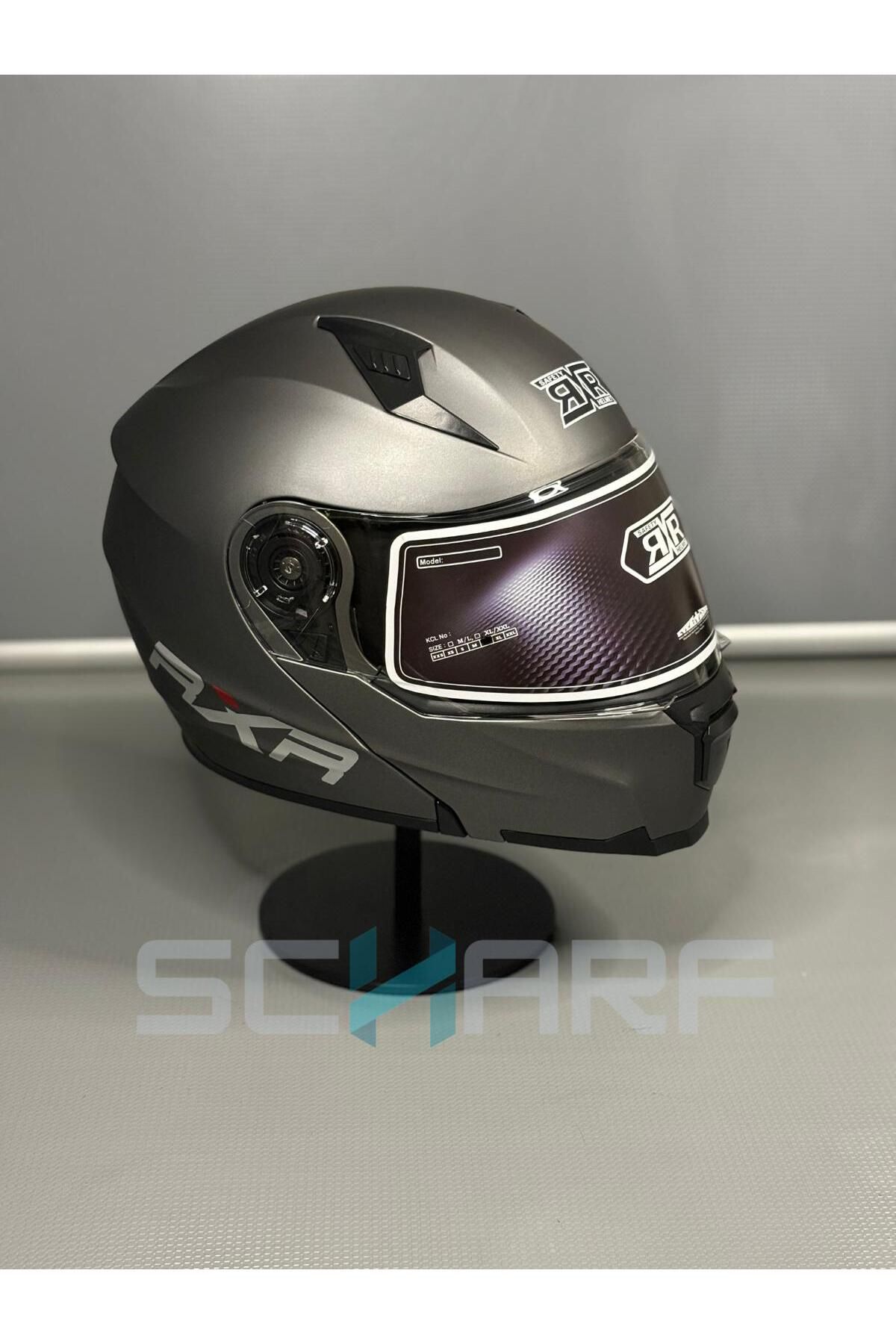 scharf RXR HELMETS JK-908 Güneş Vizörlü Çene Açılır Kask