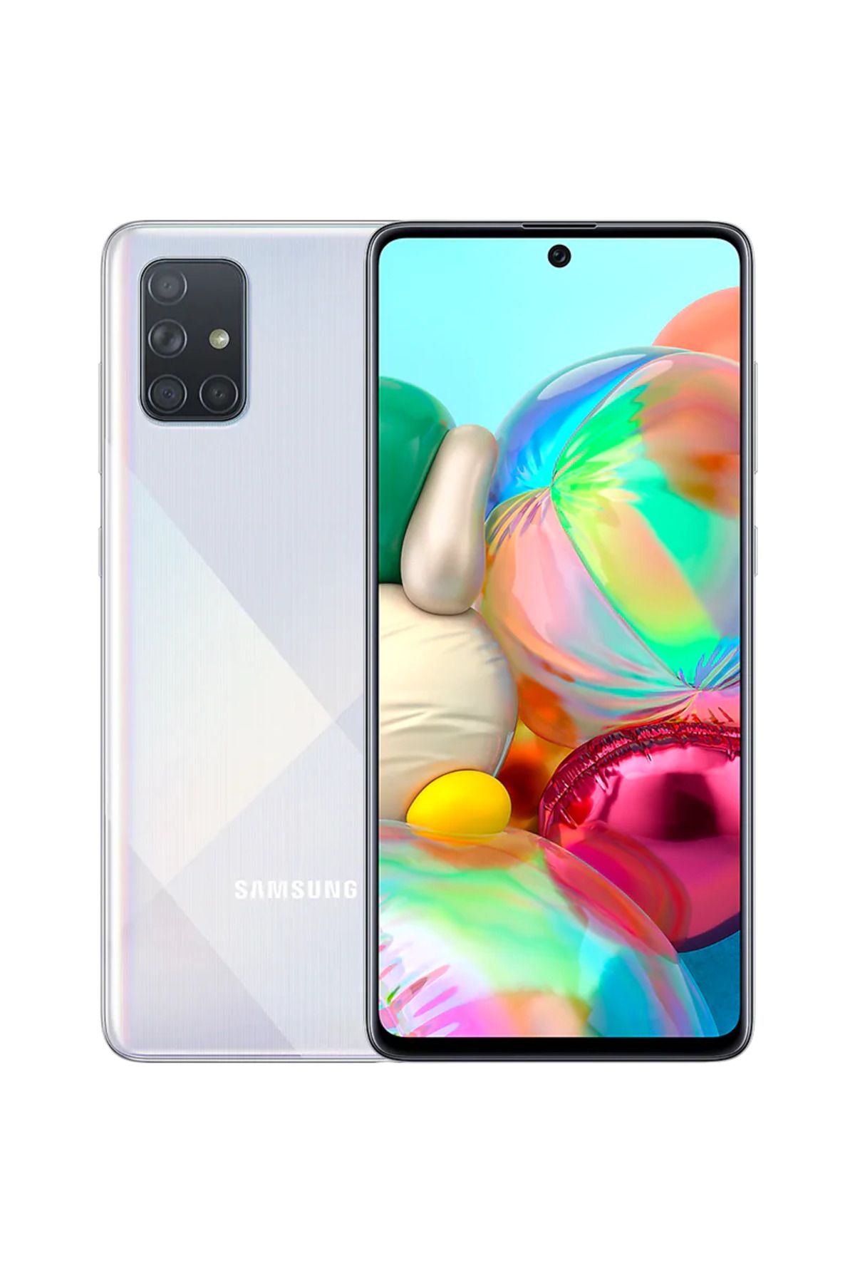 Samsung Yenilenmiş Samsung Galaxy A71 128 GB Gümüş Cep Telefonu (12 Ay Garantili) - B Kalite