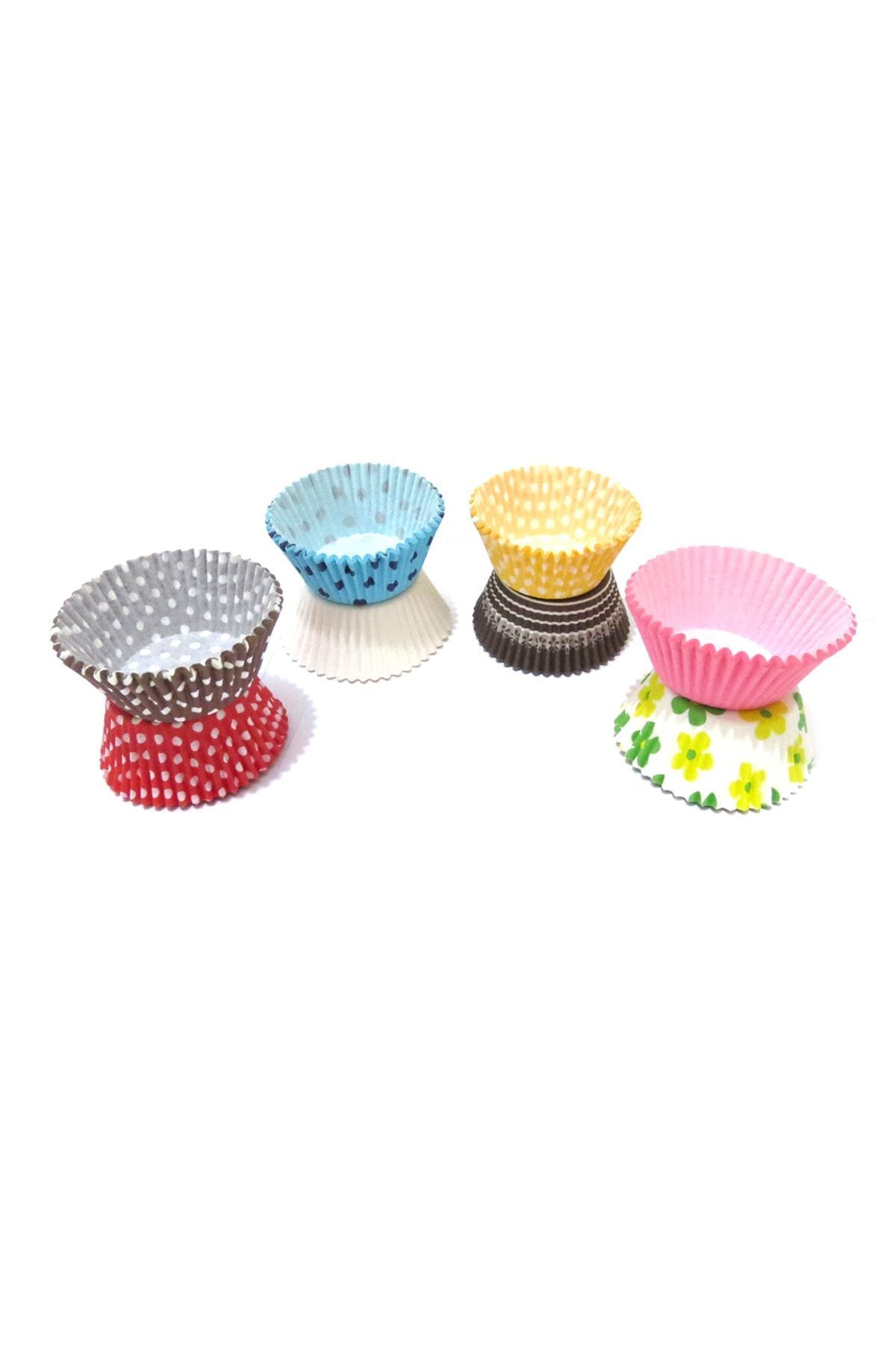 hiçdurmaal Kalıp Tepsi Için Tek Kullanımlık Kağıt Muffin Kek Kalıbı 1 Paket ( 200 Adet )