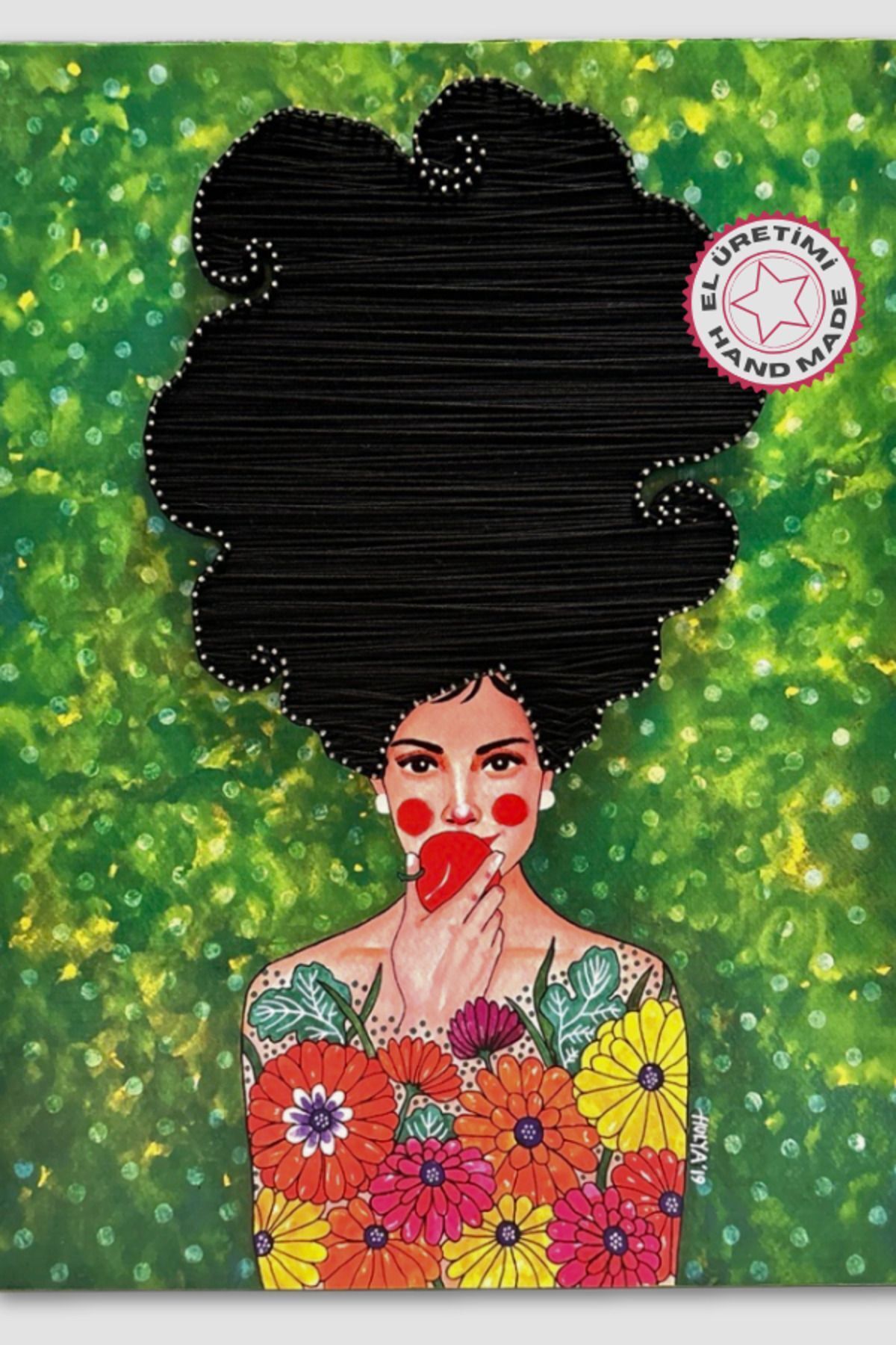 Uretti Birce 2746 String Art Tablo Am I Really Blame (İp Sanatı