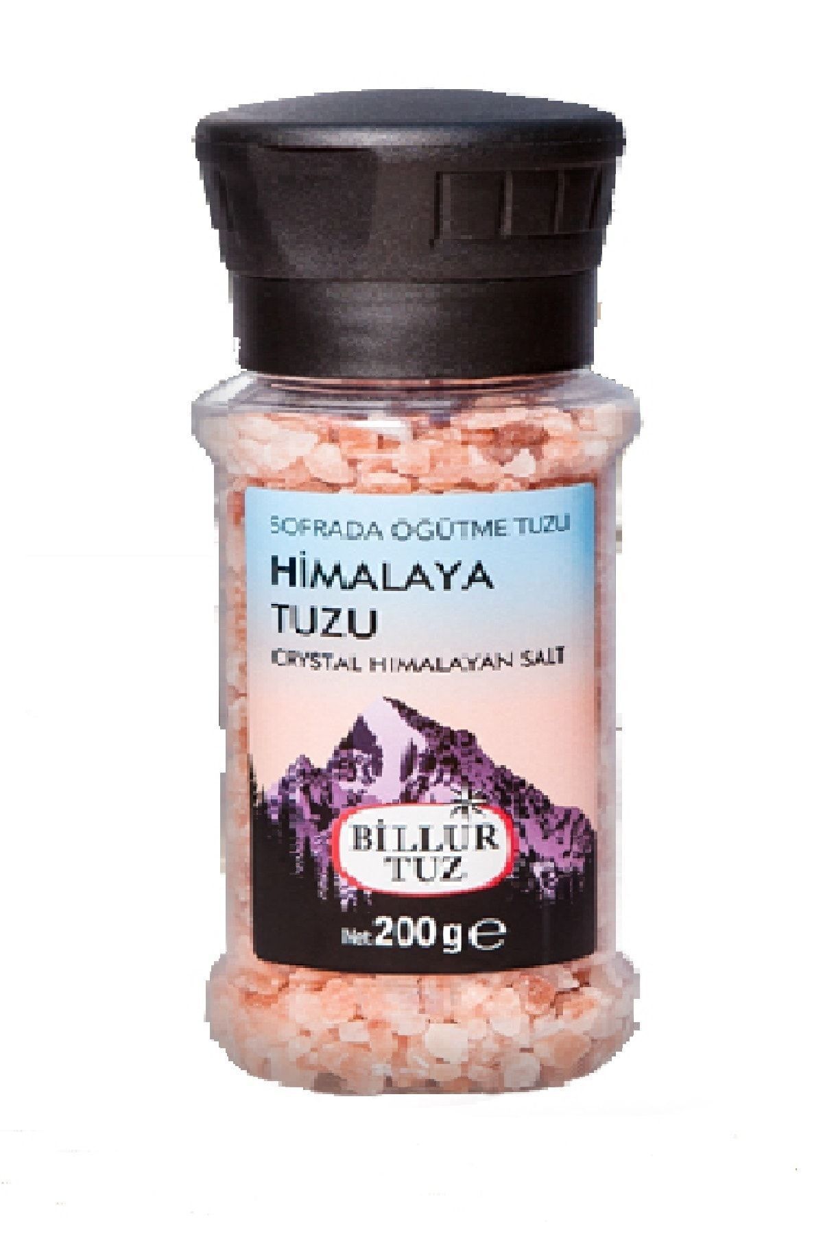 Billur Tuz Himalaya Tuzu Sofrada Öğütmeli 200 gr