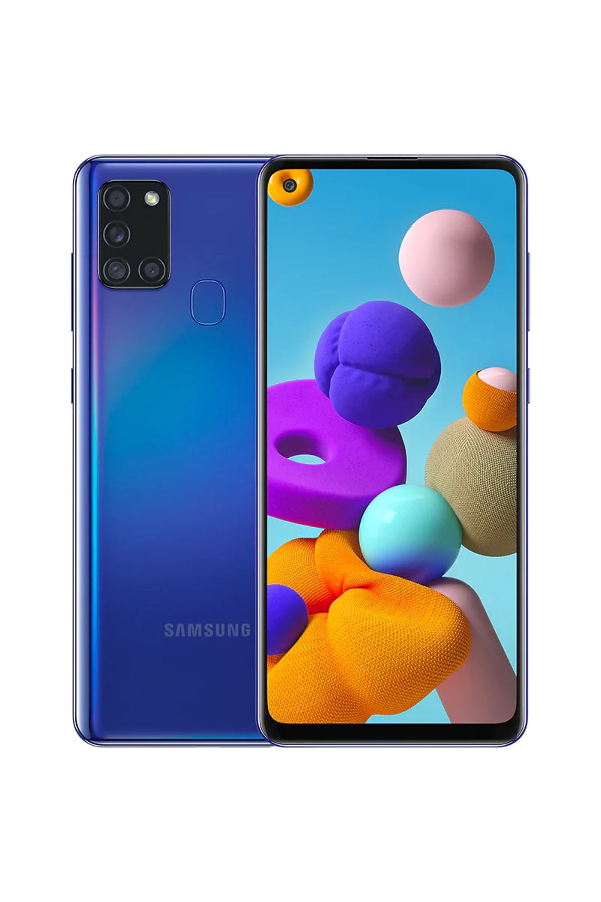 Samsung Yenilenmiş Samsung Galaxy A21S 64 GB Mavi Cep Telefonu (12 Ay Garantili) - C Kalite