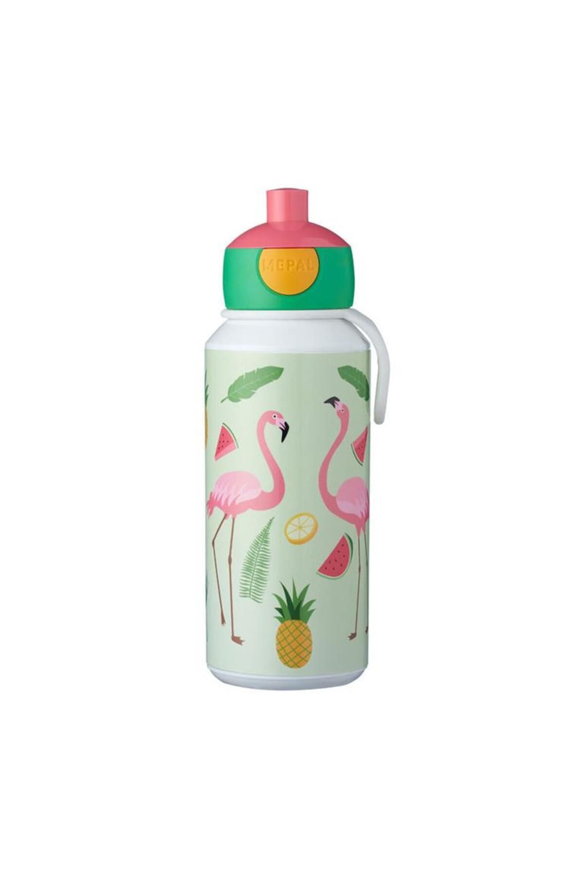Mepal Drinking Bottle Pop Up Campus Içecek Şişesi 400 ml - Tropical Flamingo