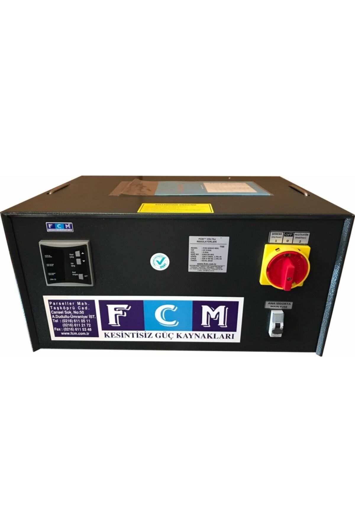 FCM 7.5 Kva Monofaze Servo Voltaj Regülatörü