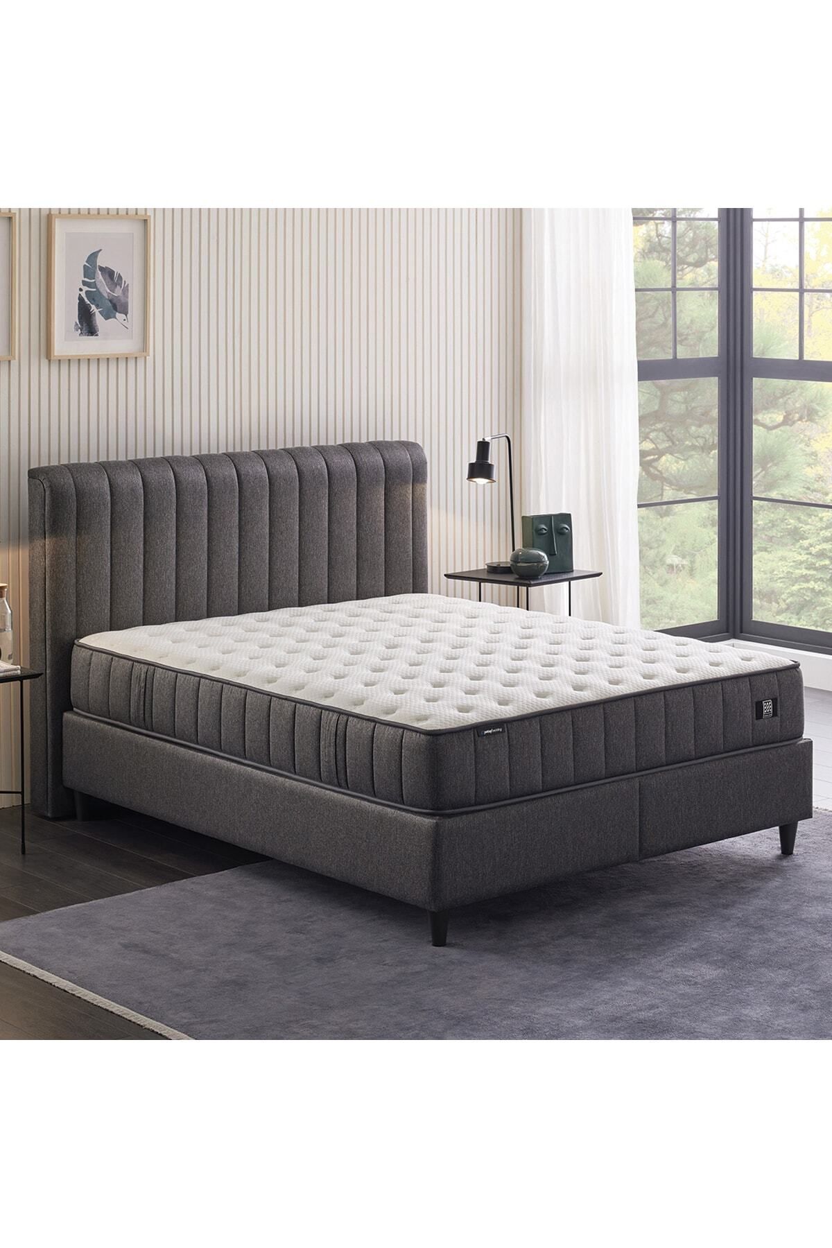 Yataş Ionic Energy Pro Yatak, Lento Baza, Somni Başlık 3'lü Set - Siyah