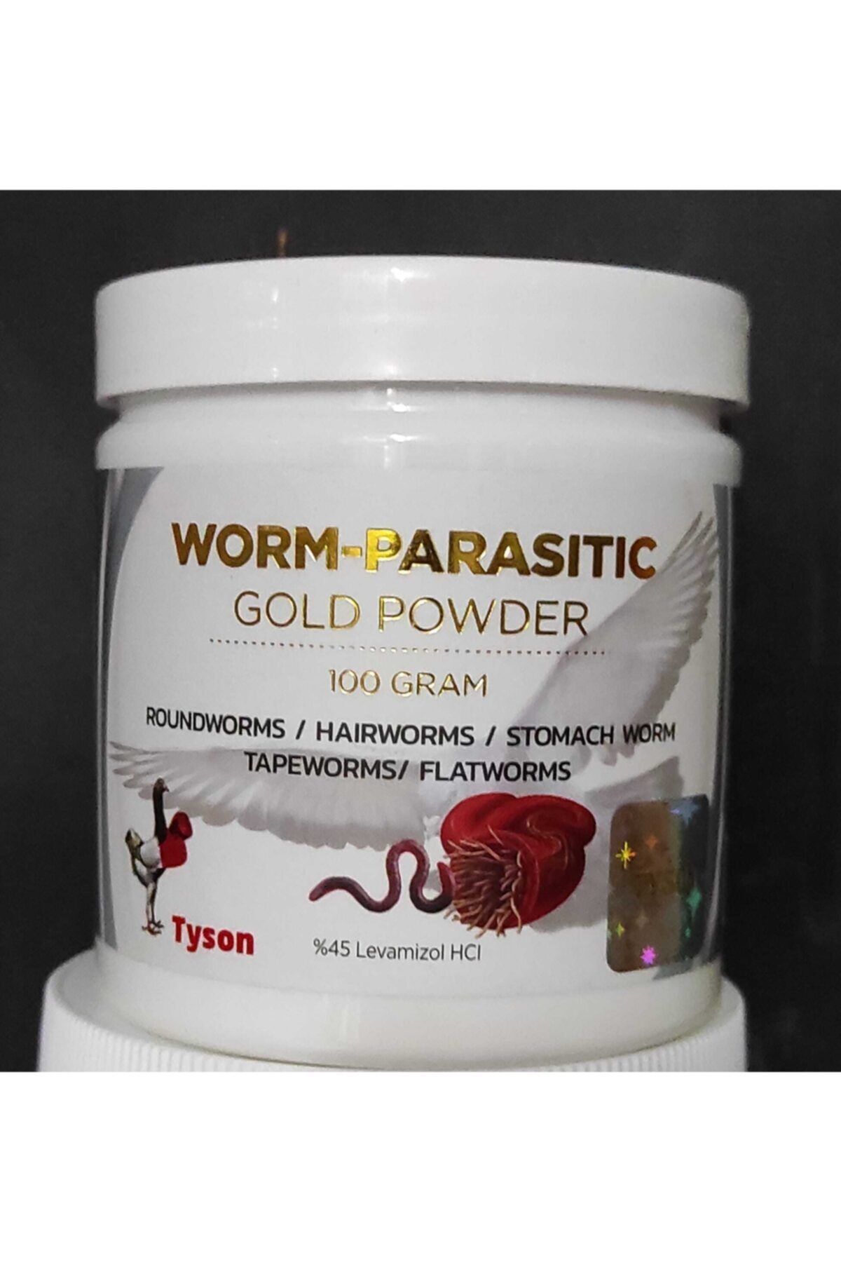 TYSON Worm Parasıtıc - Kurt Dökücü - 100 Gr Güvercin Tavuk Kanatlılarda