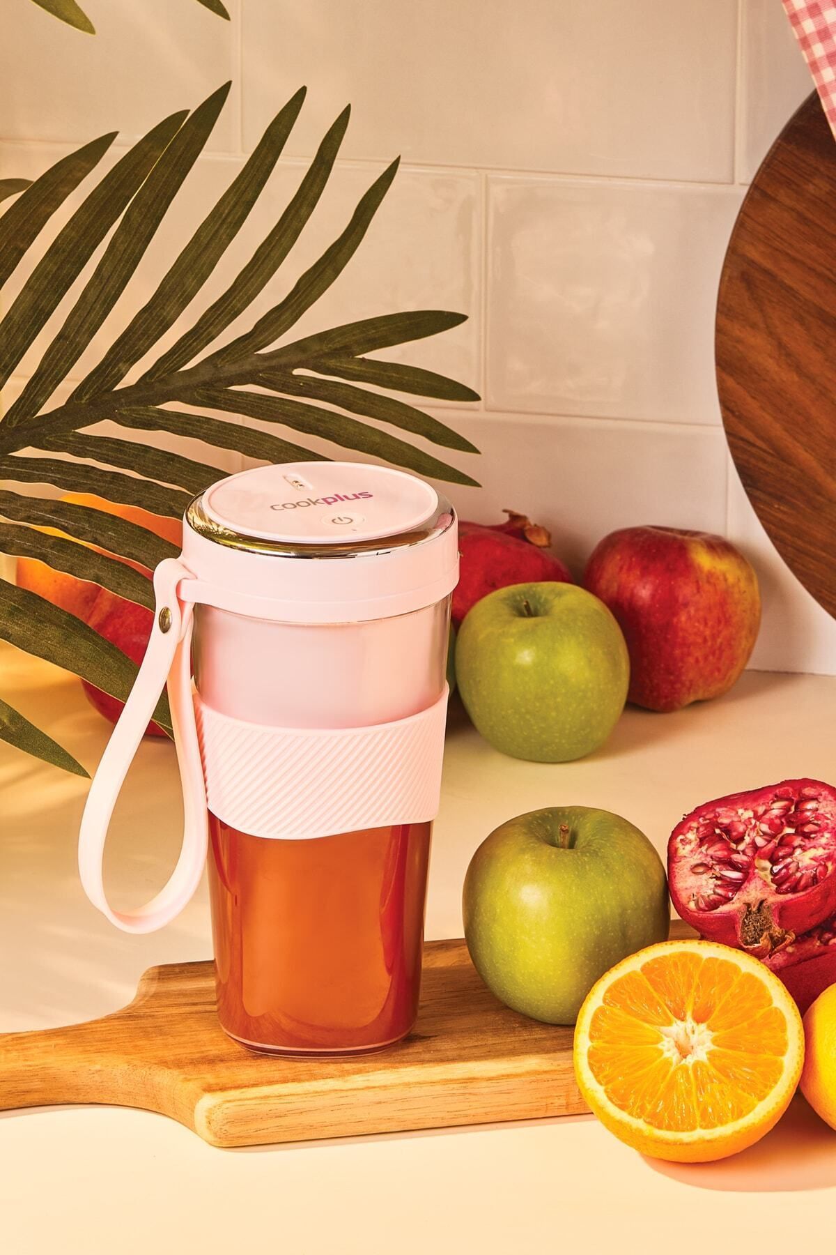 Cookplus Pink Taşınabilir Şarjlı Smoothie Blender