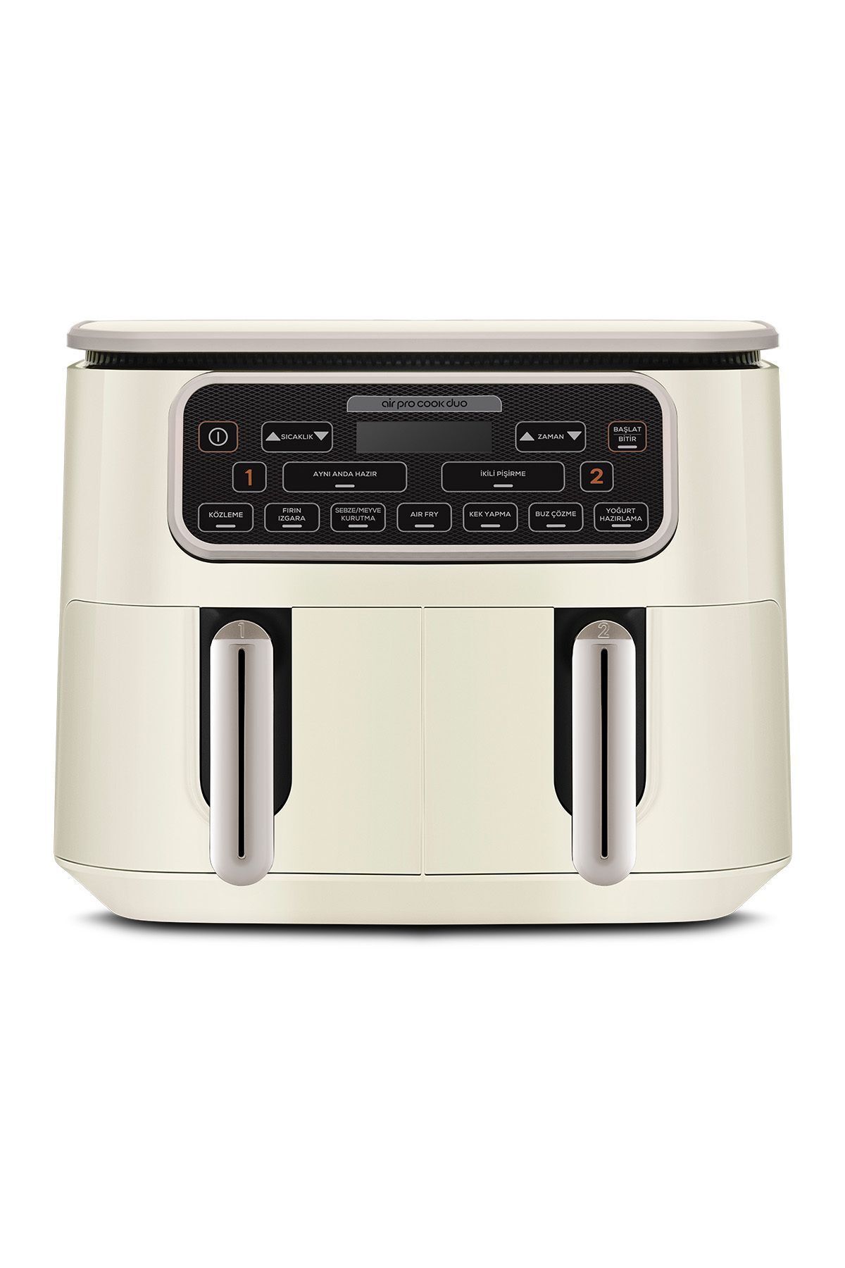 Karaca Air Pro Cook Duo Köz Xxxl 4+4 Litre Airfryer İconic Beige 8 Kişilik