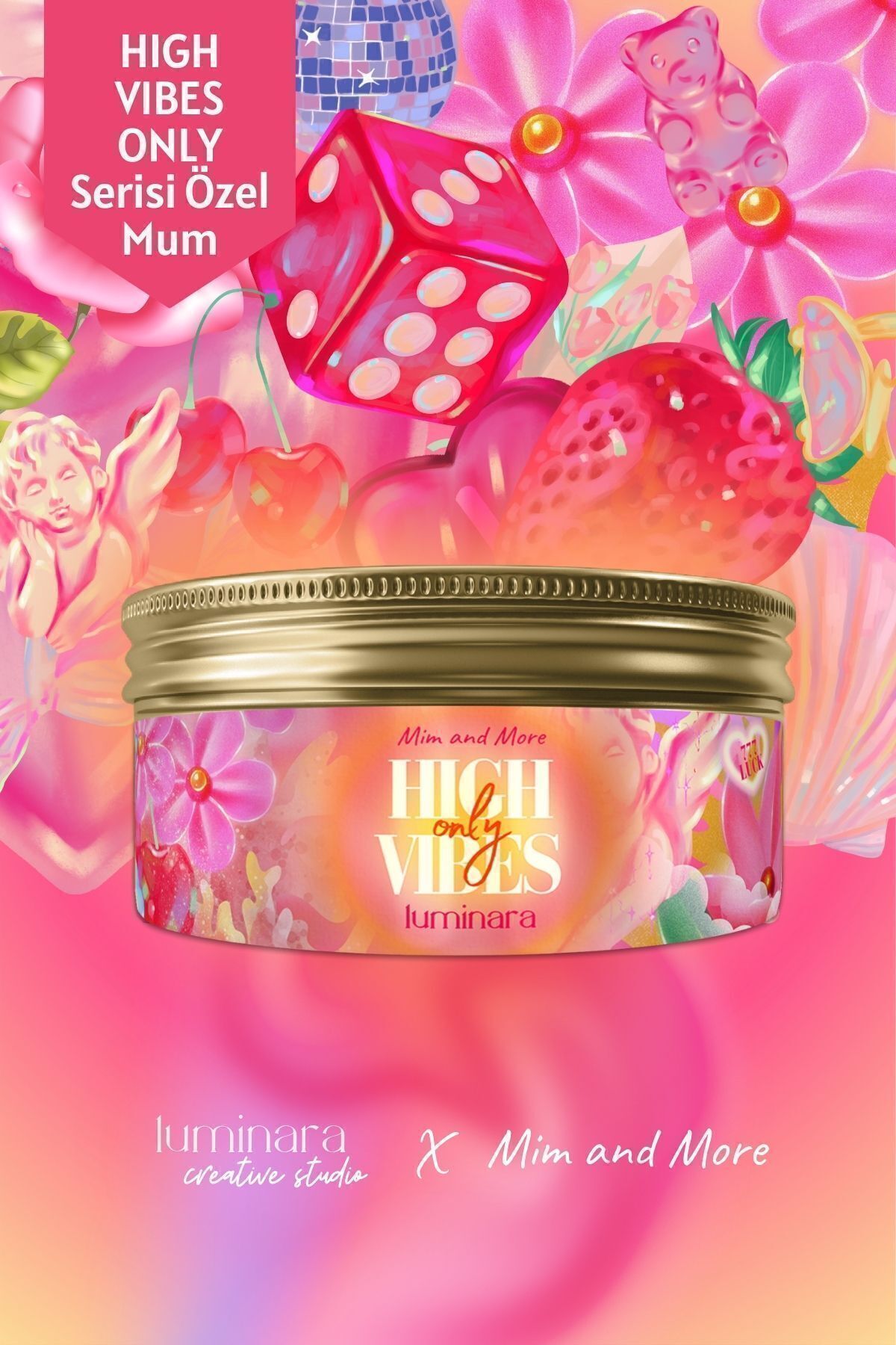 Mim and More High Vibes Only Çay x Kahve x Mum Set