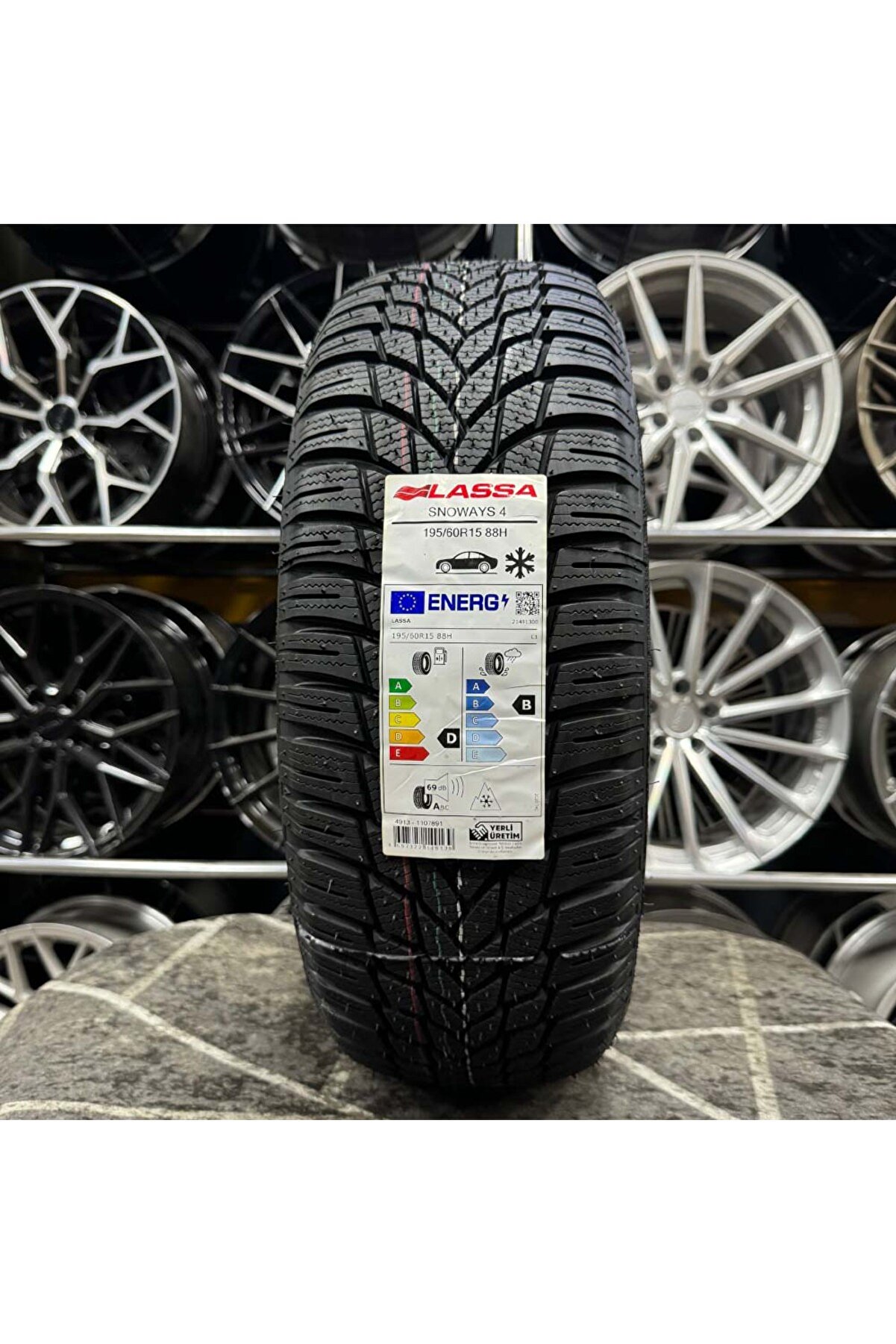 195/60 R15 88H Lassa Snoways 4 Kışlık Lastik 2024 Üretim
