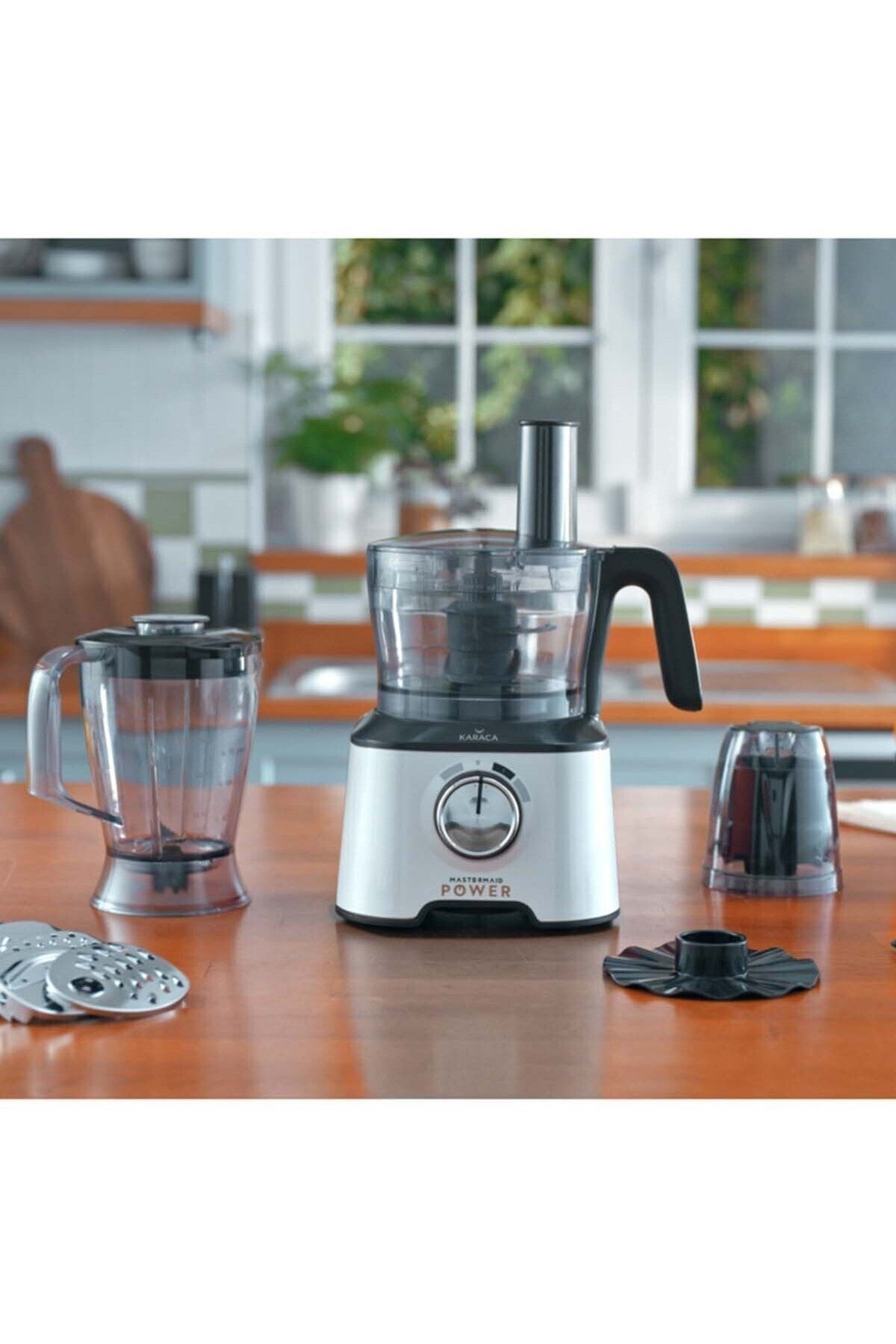 Karaca Mastermaid Power Multifunctional 10 In 1 Pearl White Mutfak Robotu, Blender Seti 2000w