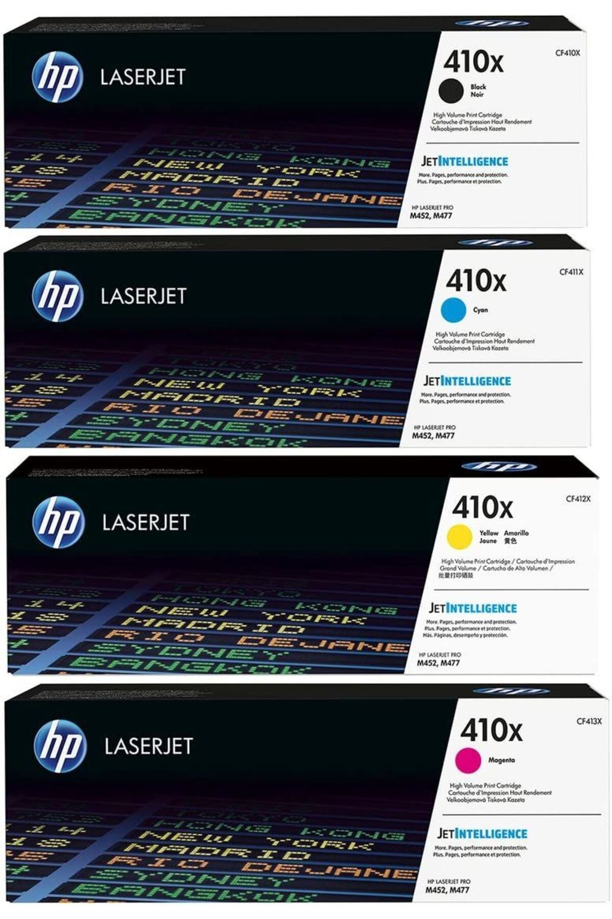410X / CF410X / CF411X / CF412X / CF413X  Toner Takım / M452 / M477