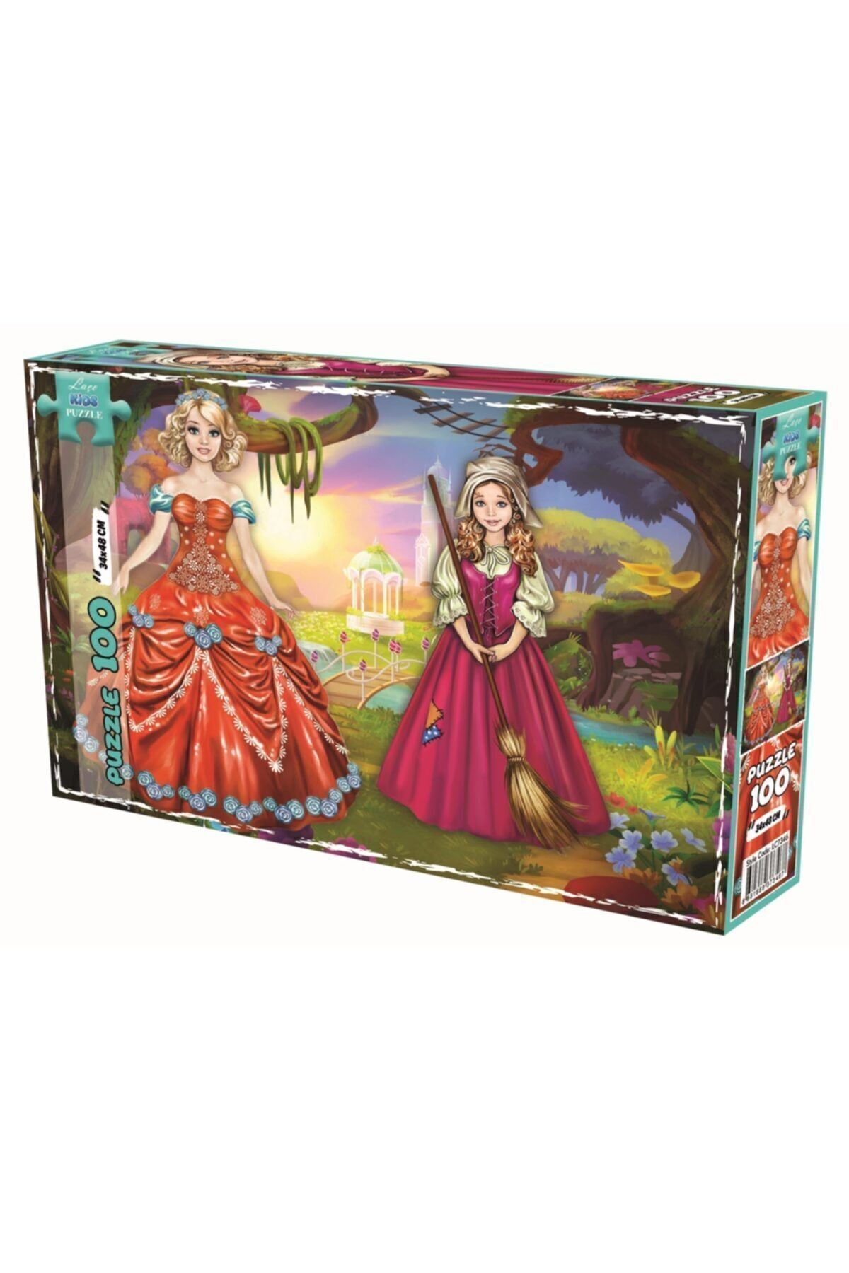 LAÇO KİDS Prenses Ve Kül Kedisi 100 Parça Puzzle