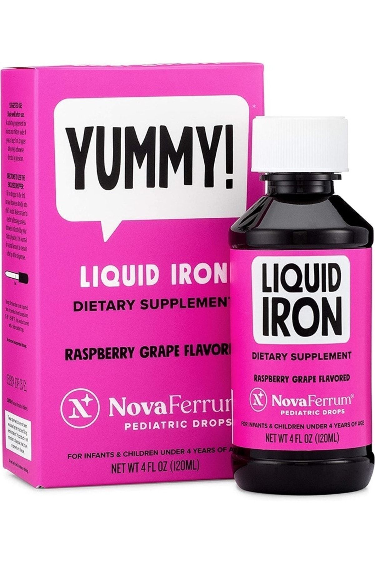 Novaferrum Liquid Iron Pediatric Drops- Yummy | Pediatric Drops Liquid Iron Supplement