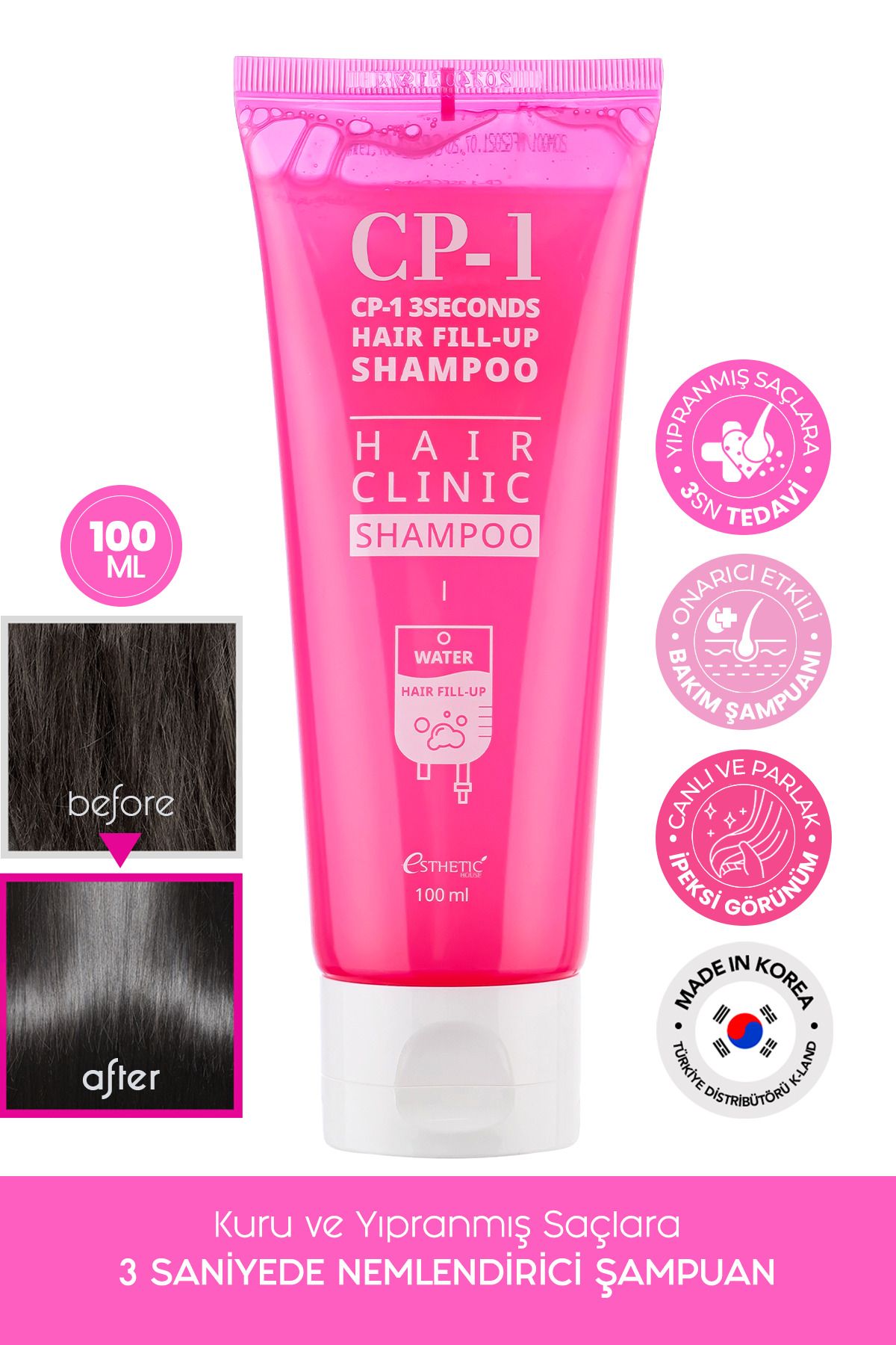 ESTHETIC HOUSE CP-1 Dolgunlaştırıcı Şampuan 3 Seconds Fill Up Shampoo 100 ML