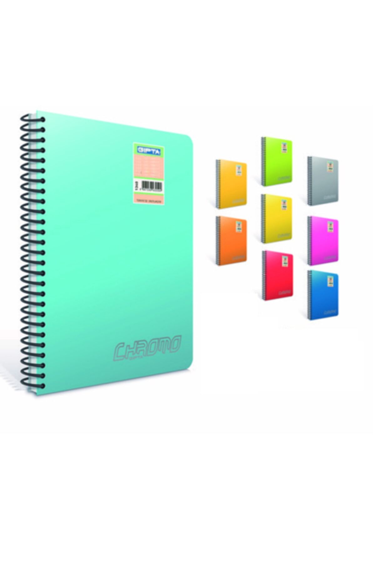 Gıpta Chromo A5 120 Yaprak Kareli Pp Kapak Spiralli Defter