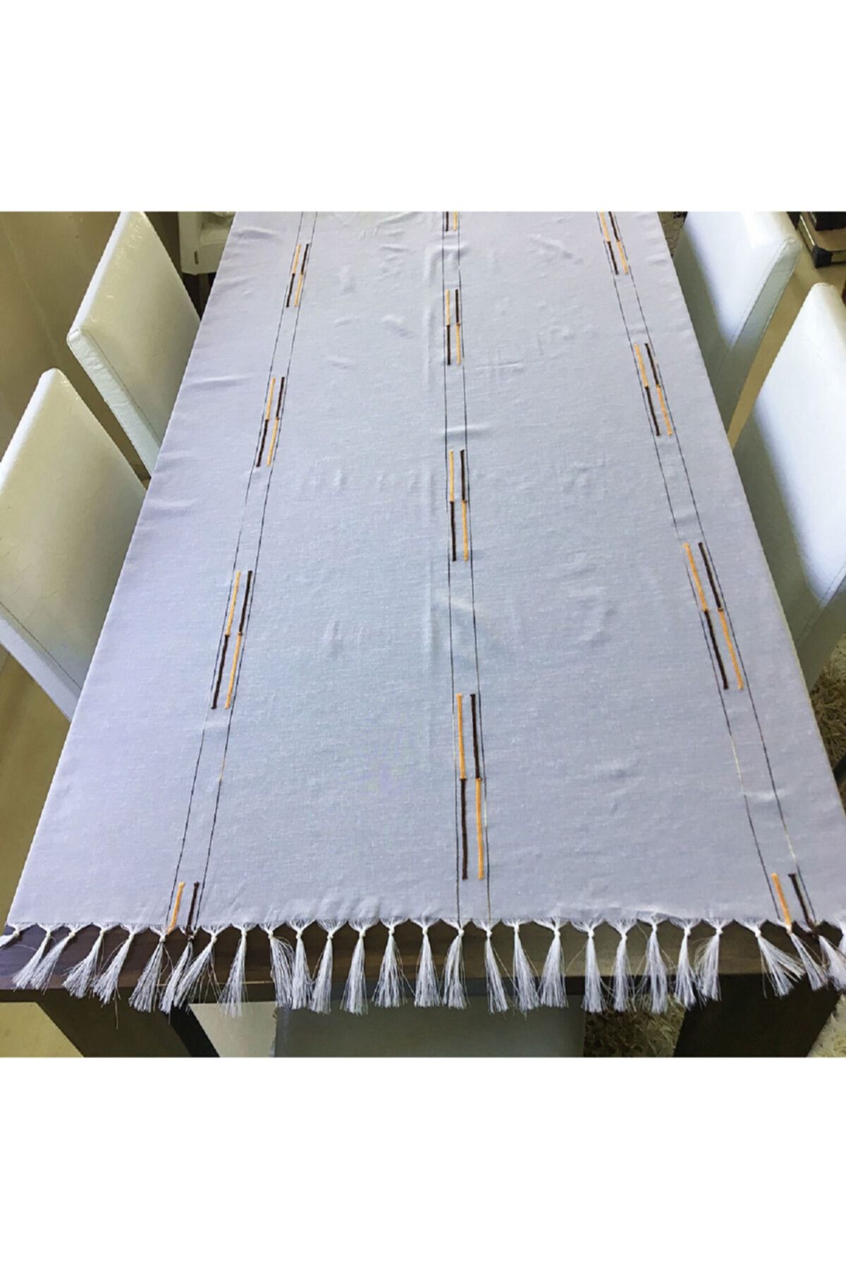 Yavuz Tekstil Saçaklı Şantuk 140x180 Cm Leke Tutmaz Misafir Masa Örtüsü