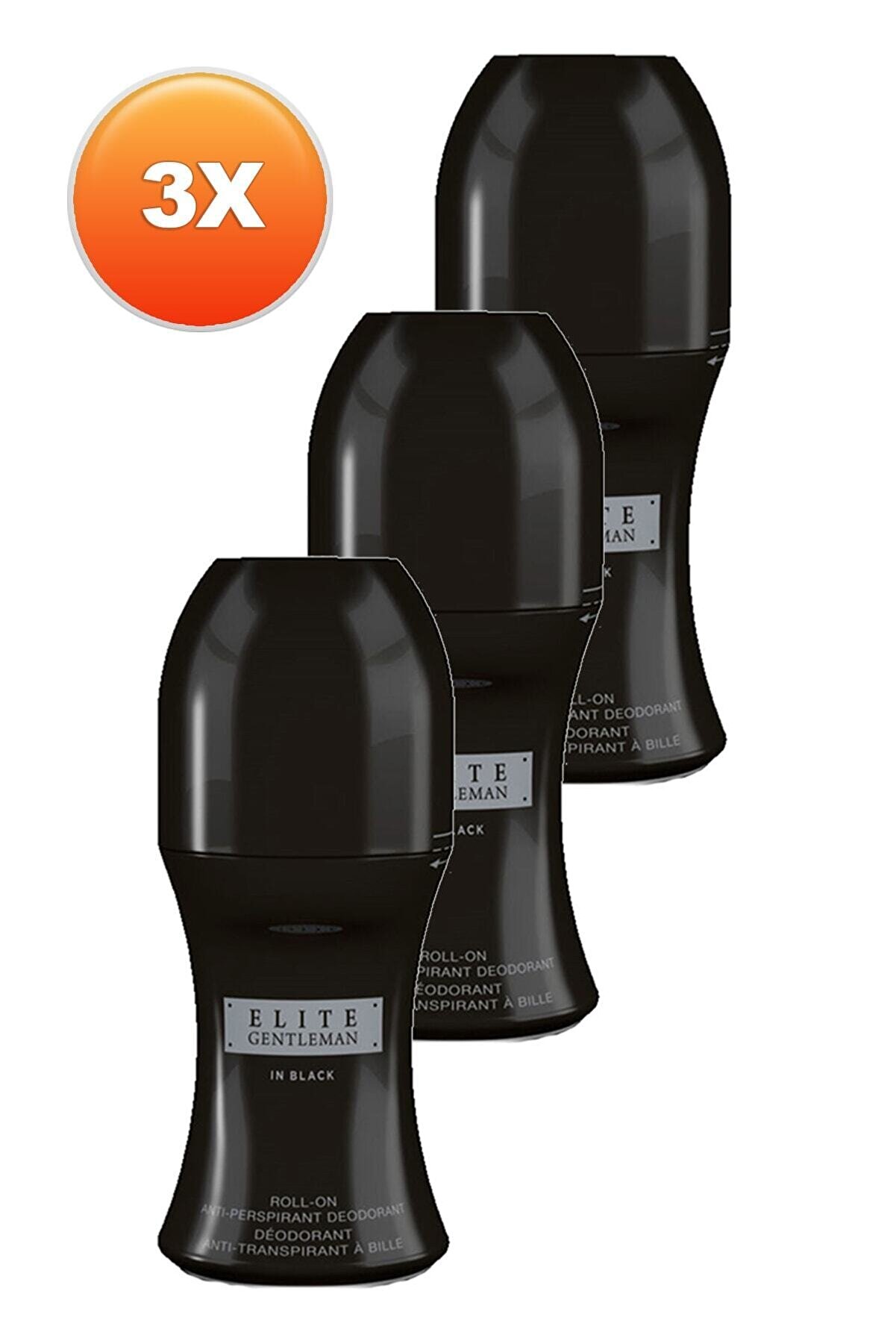 Avon Elite Gentleman In Black Erkek Rollon - 50 Ml X 3'lü Set 5050000105507