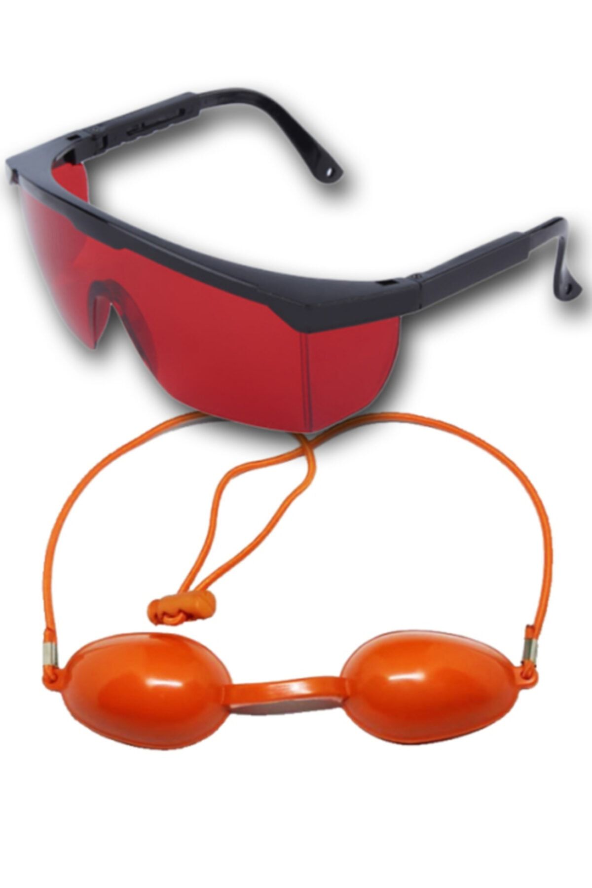 ARMONİKONYA 2 Gözlük Lazer Epilasyon Estetisyen Kırmızı Ipl Hasta Turuncu Ipl Gözlük Koruyucu Ipl Gözlüğü